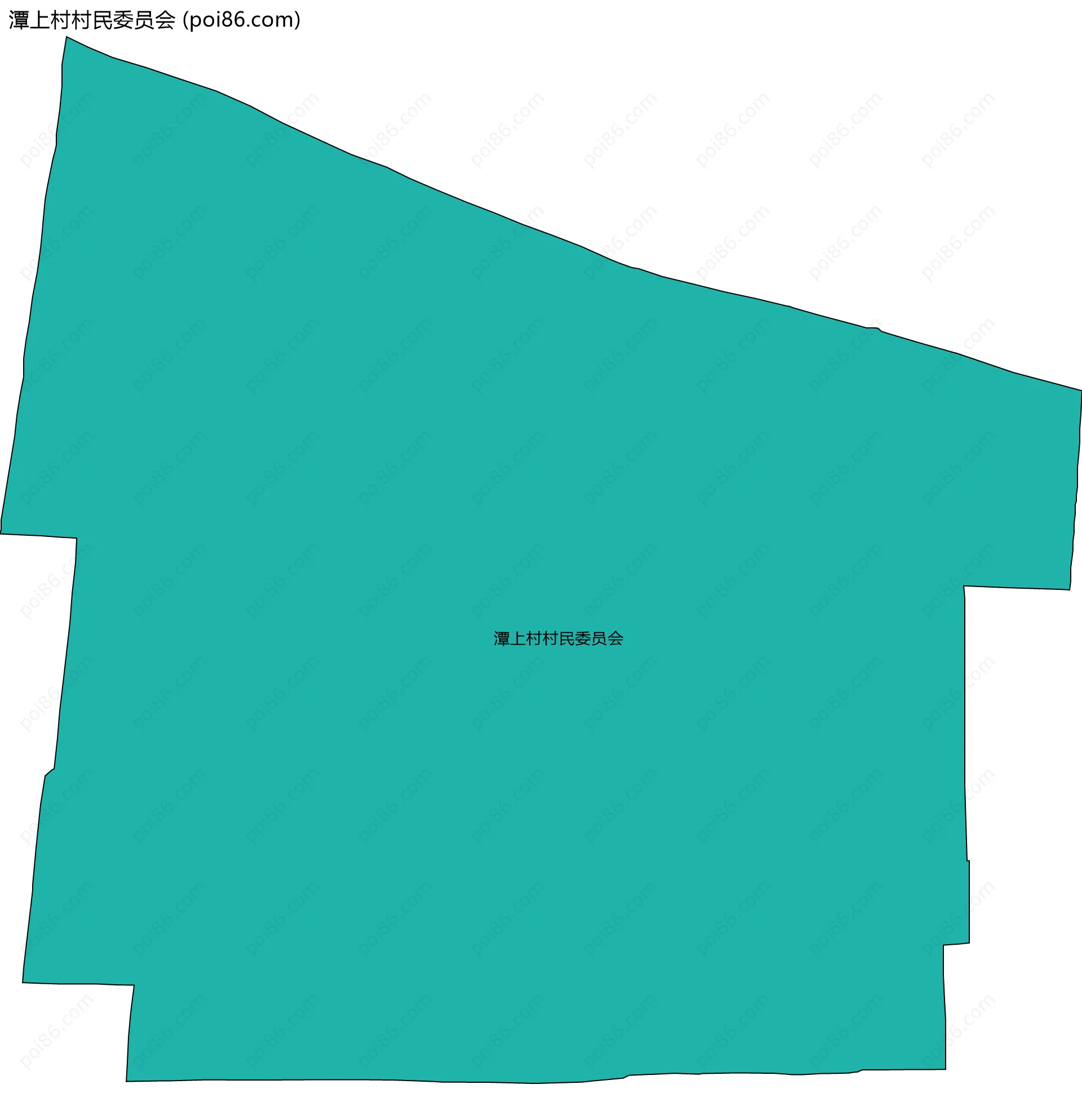 潭上村村民委员会边界地图