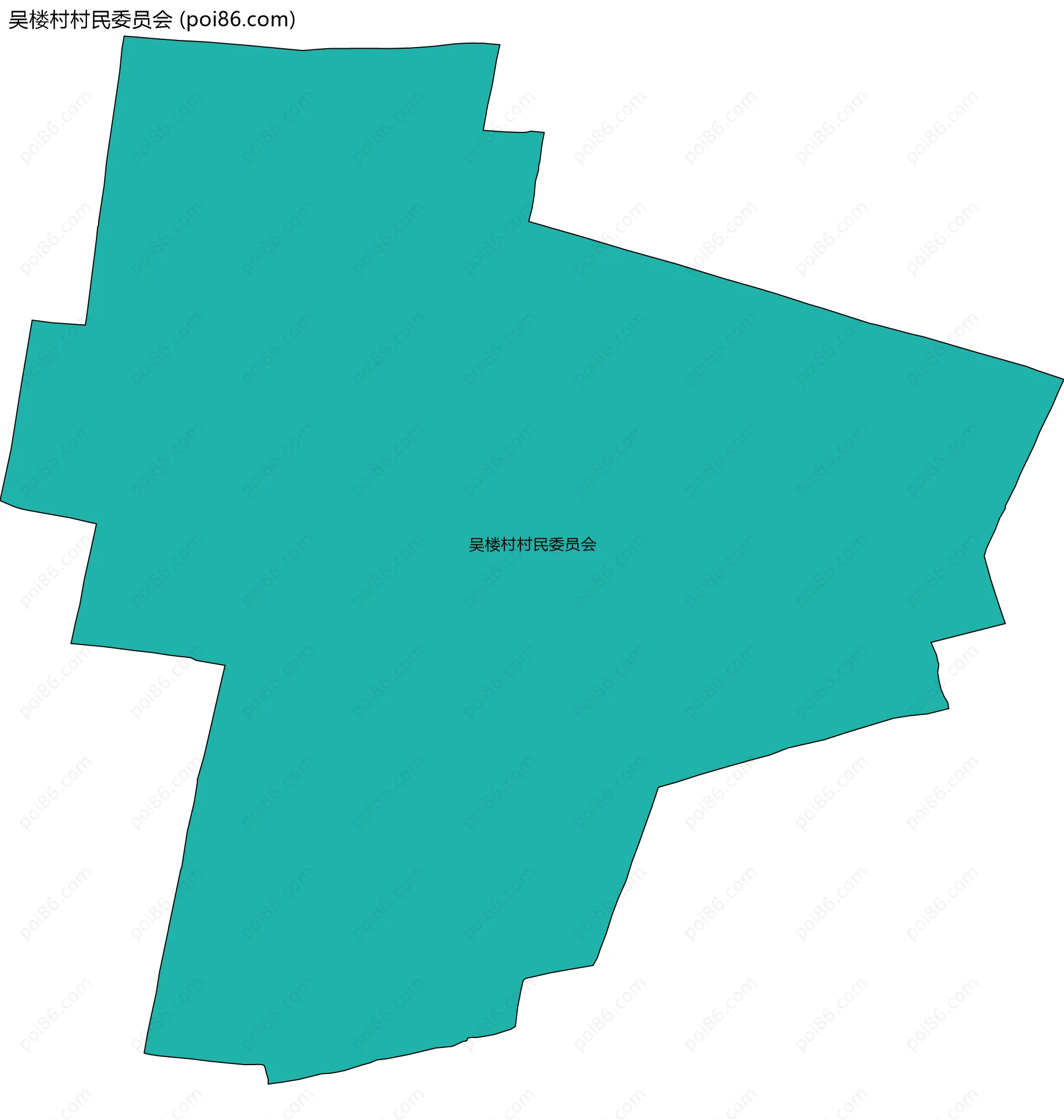 吴楼村村民委员会边界地图