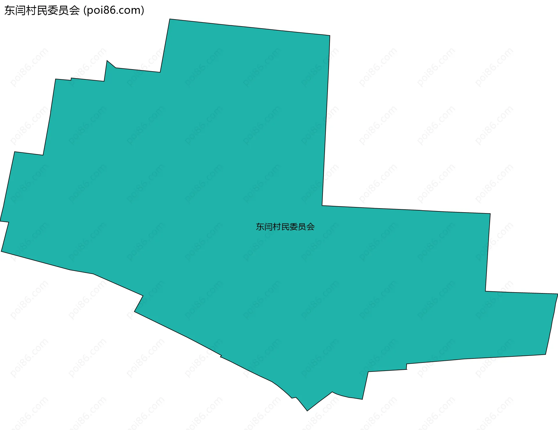 东闫村民委员会边界地图