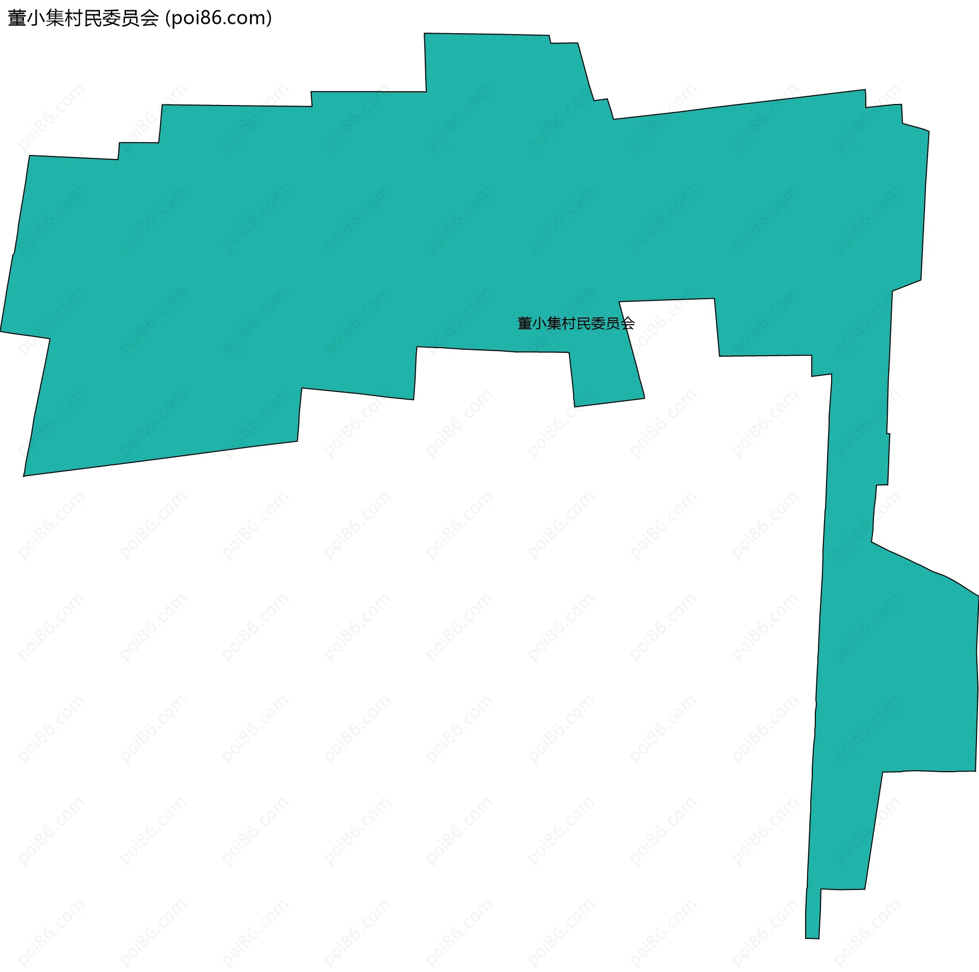 董小集村民委员会边界地图