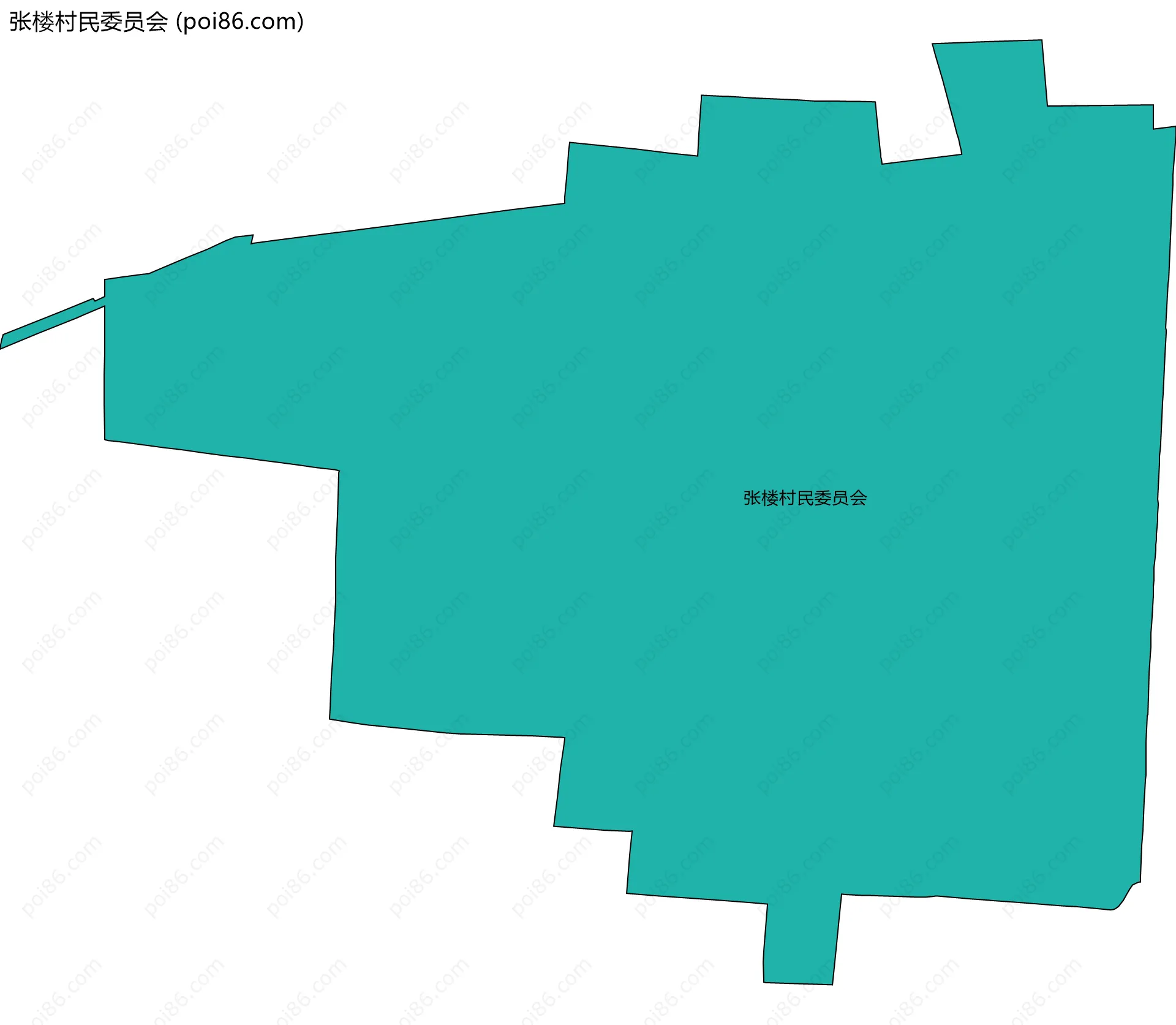 张楼村民委员会边界地图