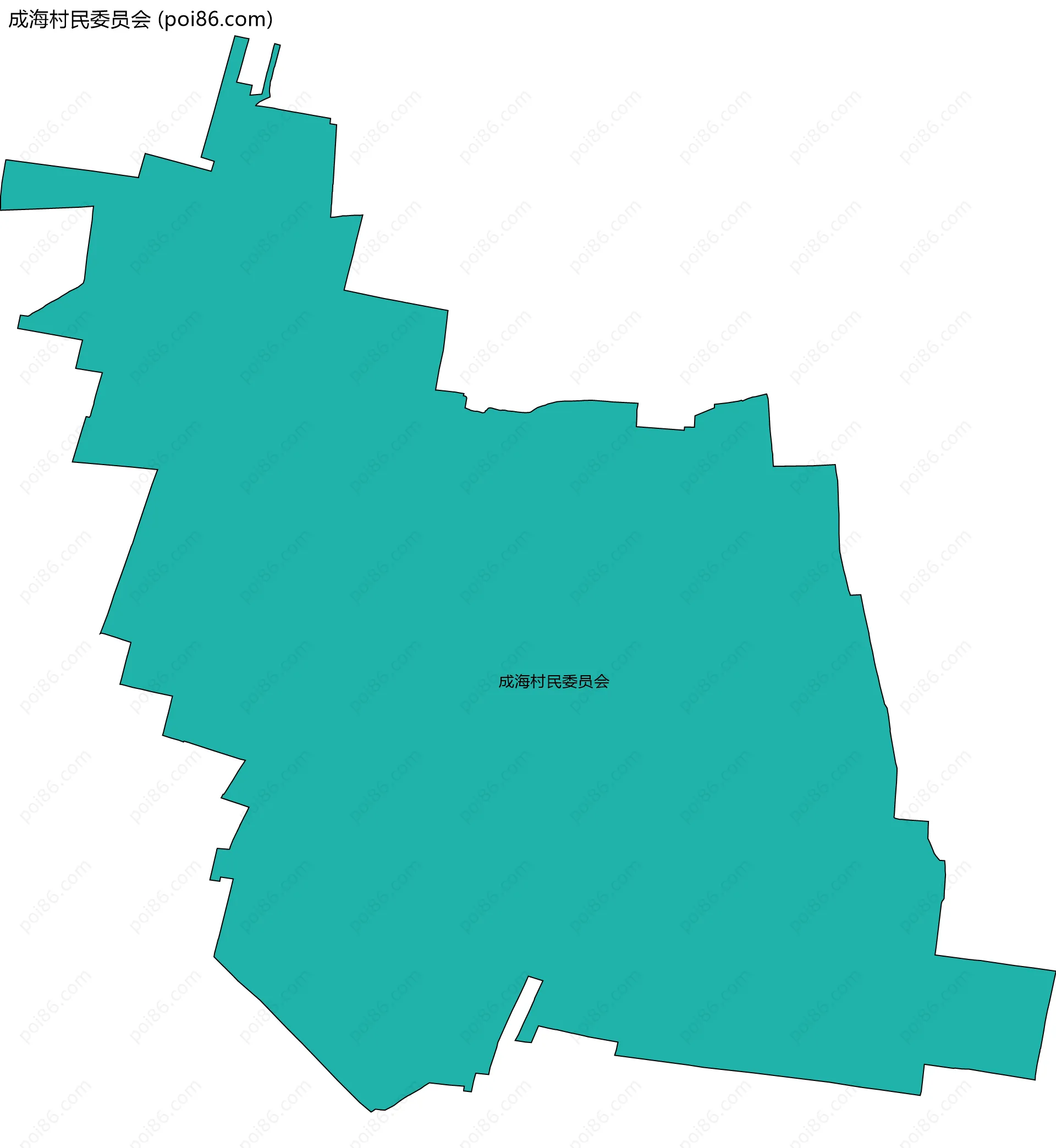 成海村民委员会边界地图
