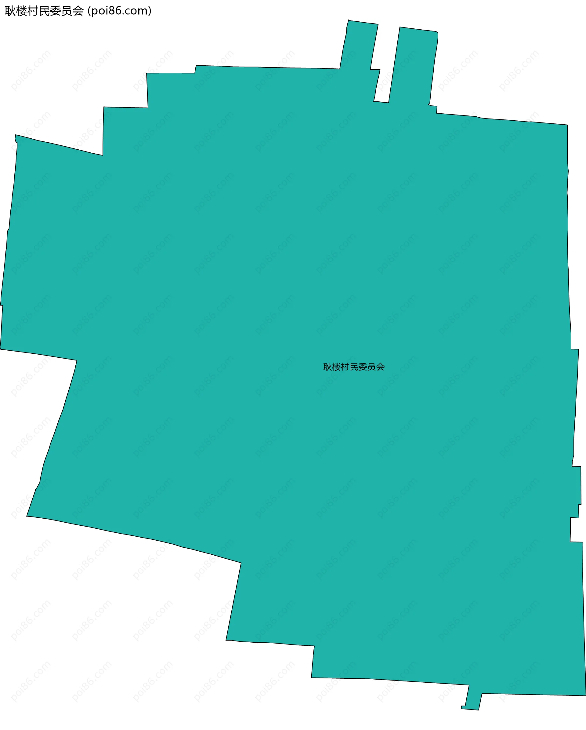 耿楼村民委员会边界地图