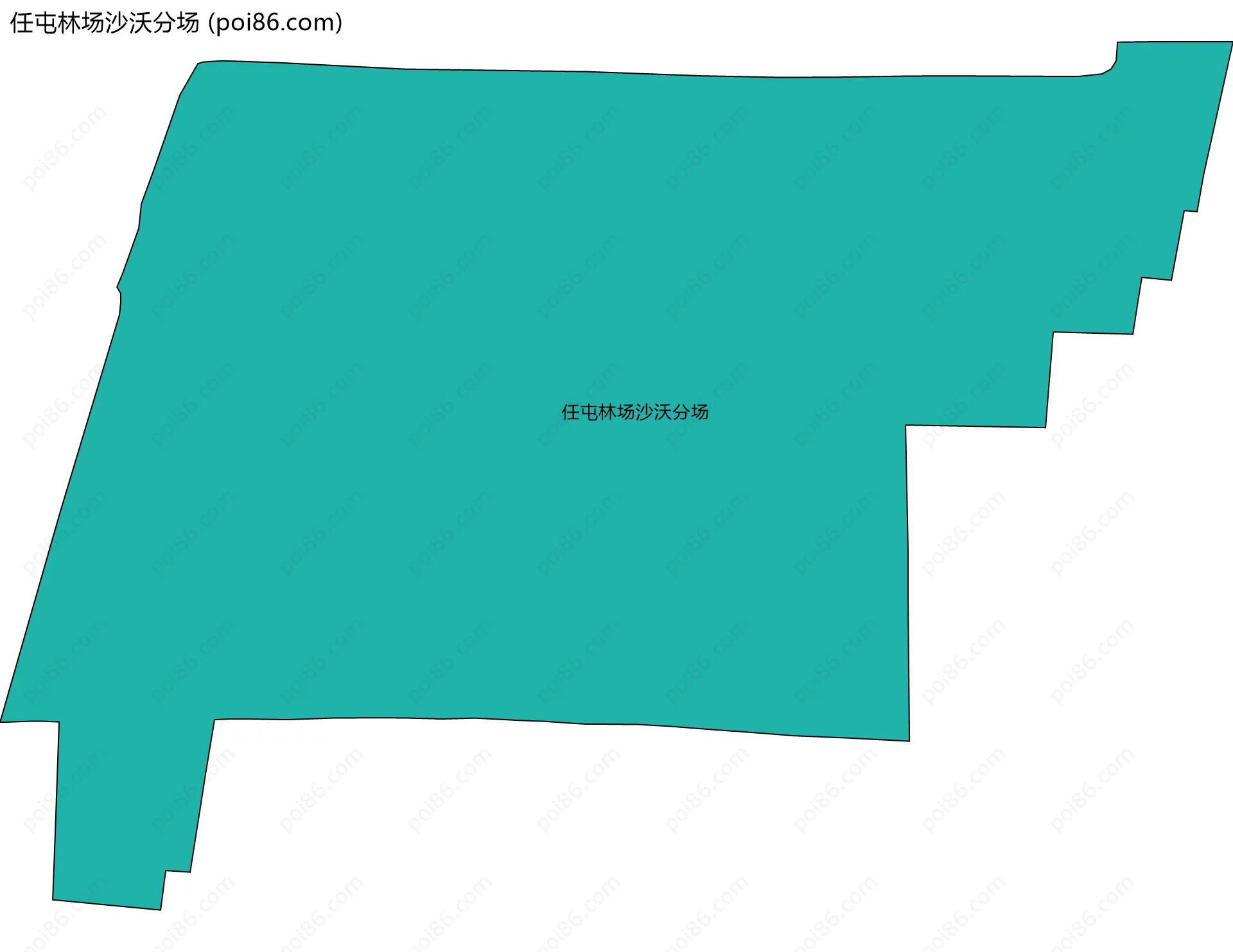 任屯林场沙沃分场边界地图