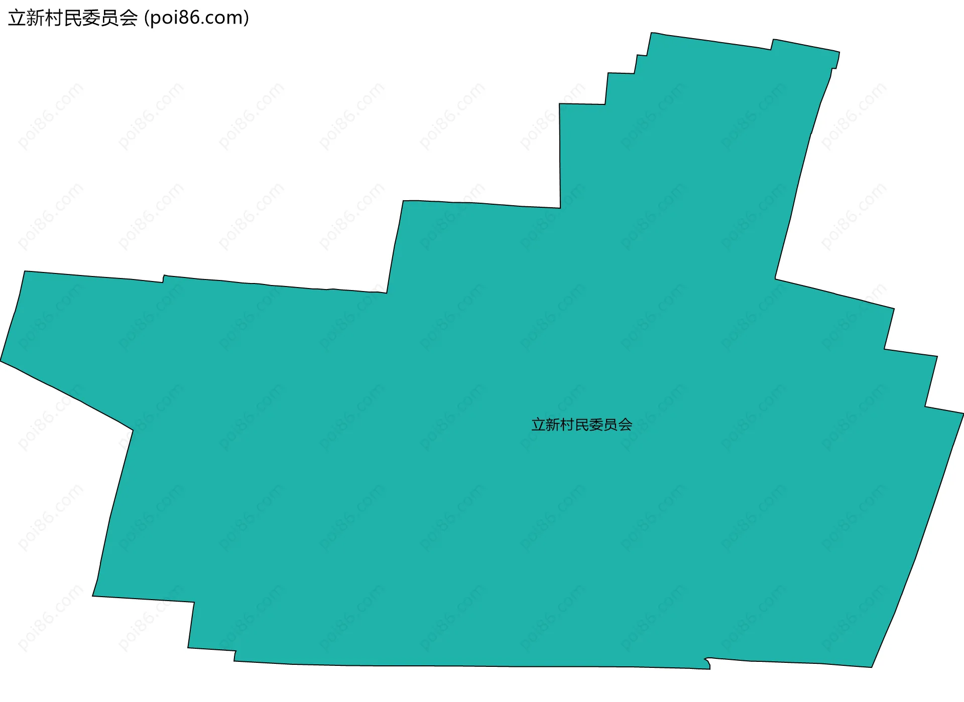 立新村民委员会边界地图