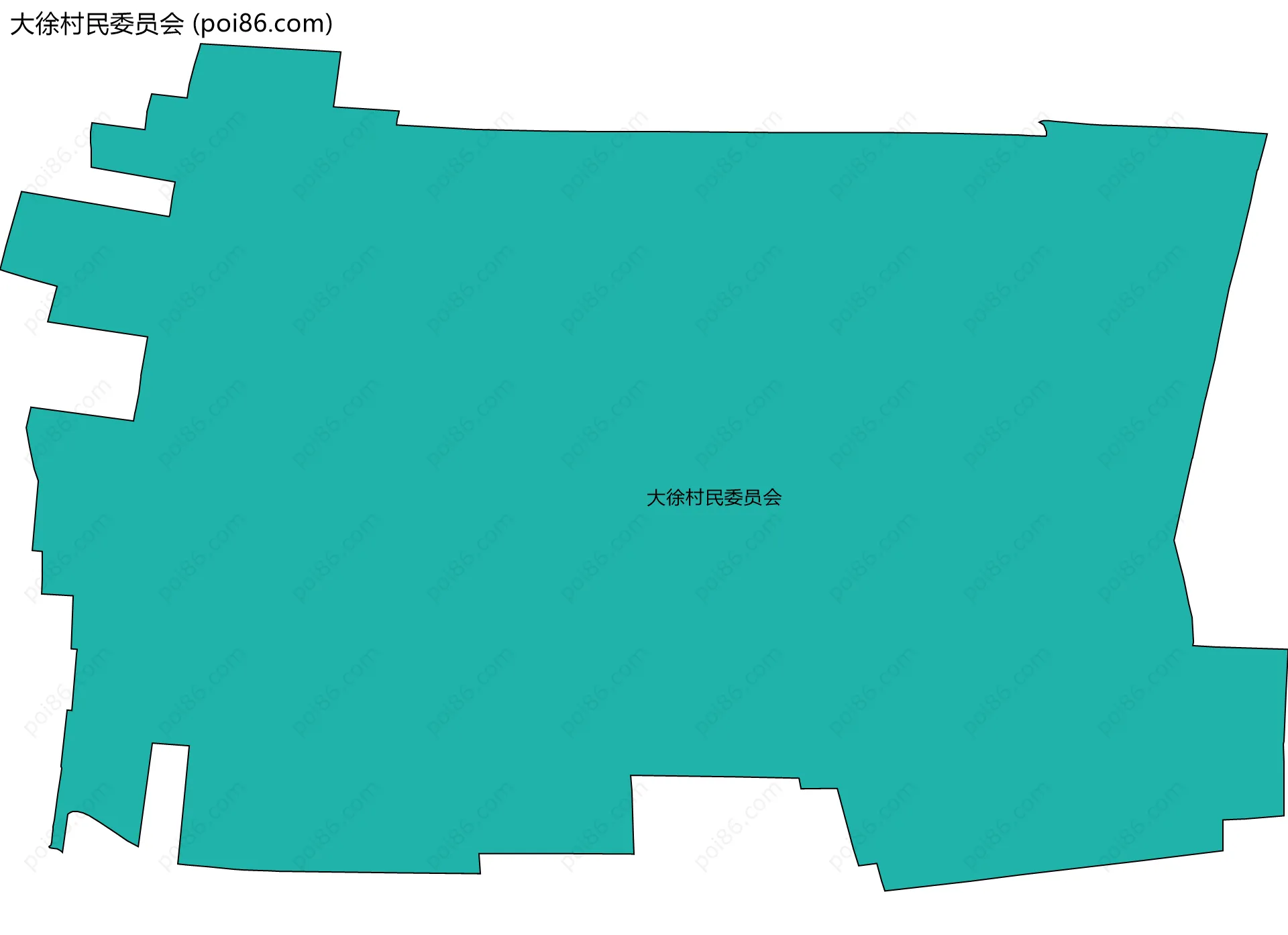 大徐村民委员会边界地图