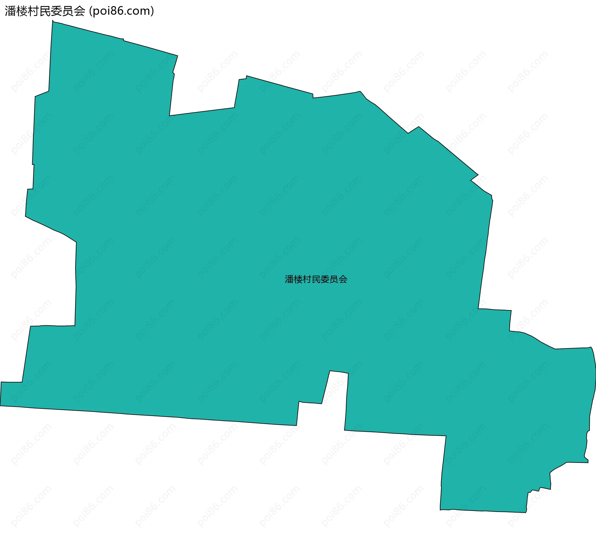 潘楼村民委员会边界地图