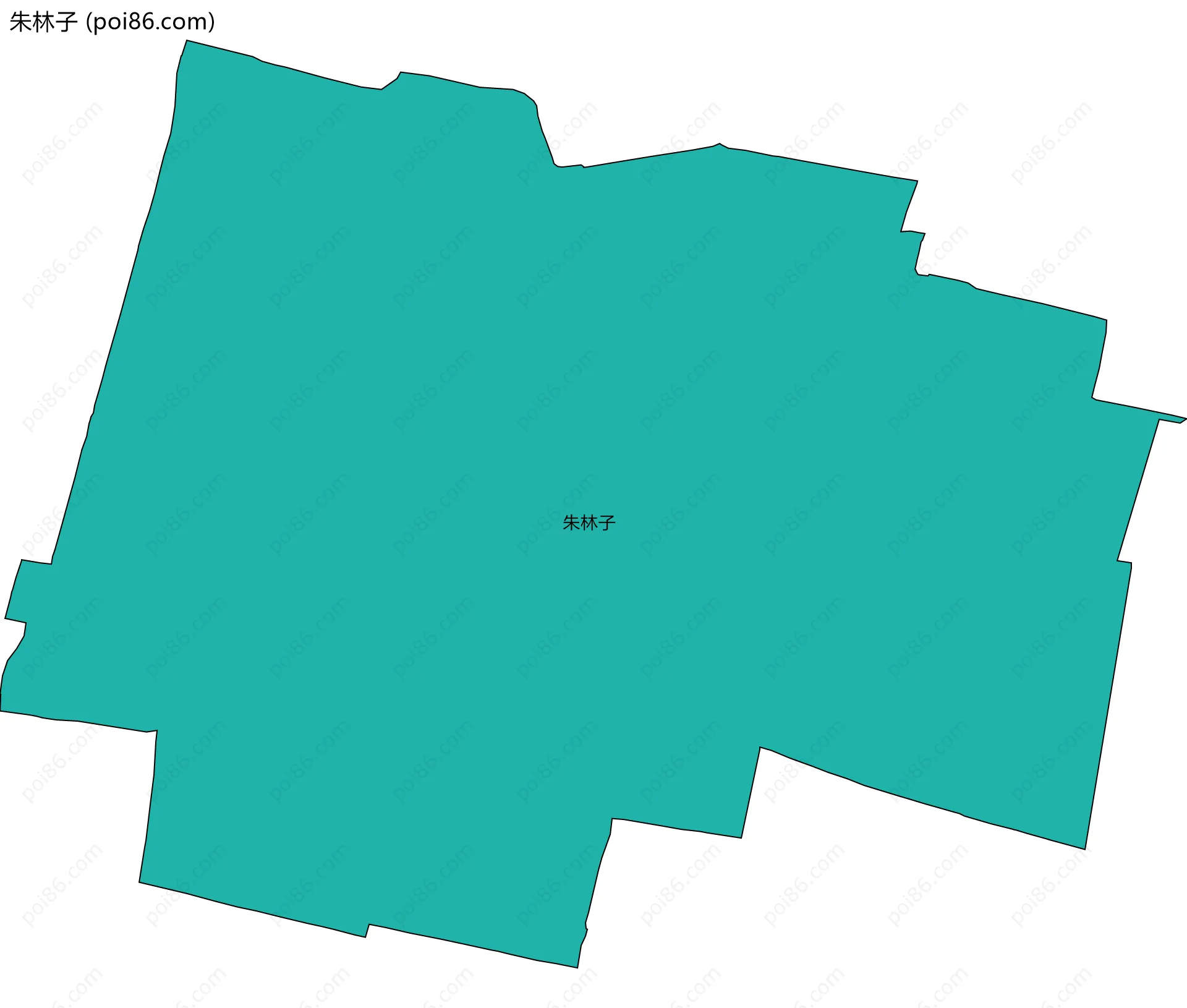 朱林子边界地图
