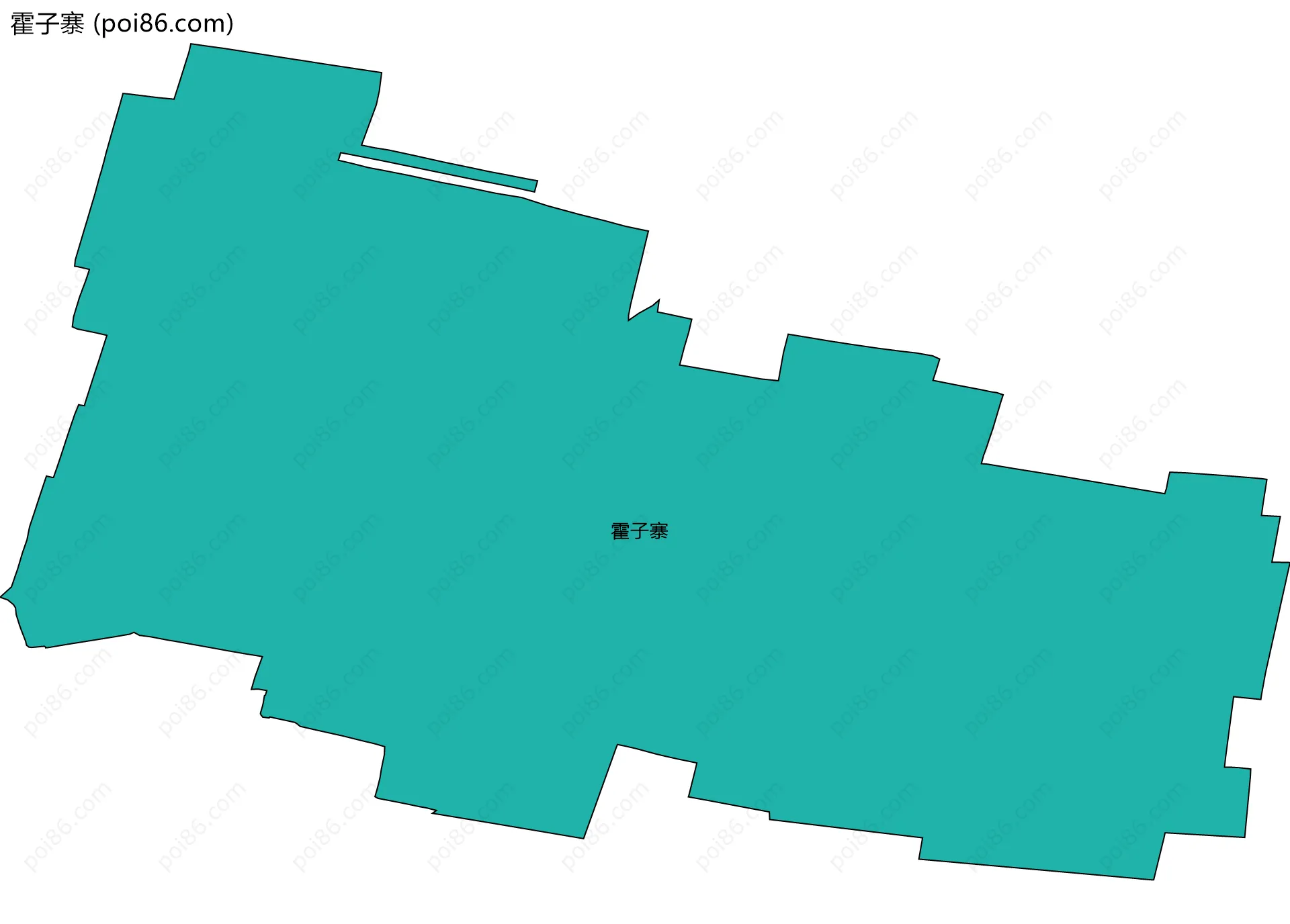 霍子寨边界地图