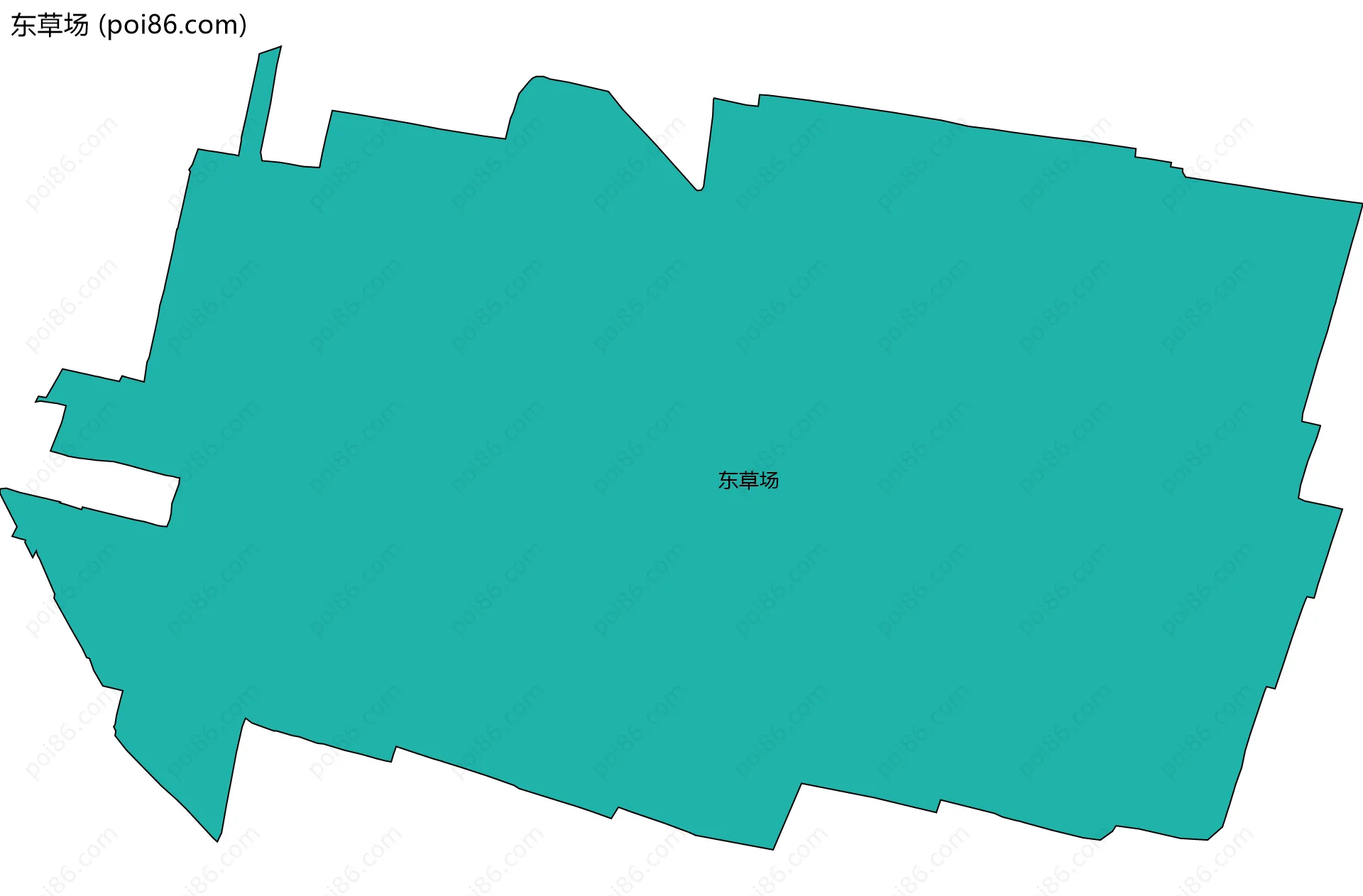 东草场边界地图