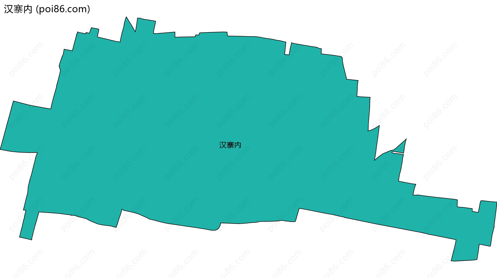 汉寨内边界地图