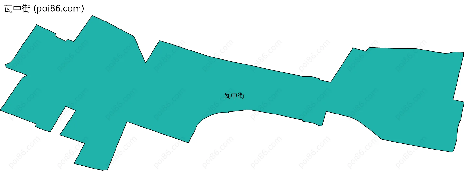 瓦中街边界地图