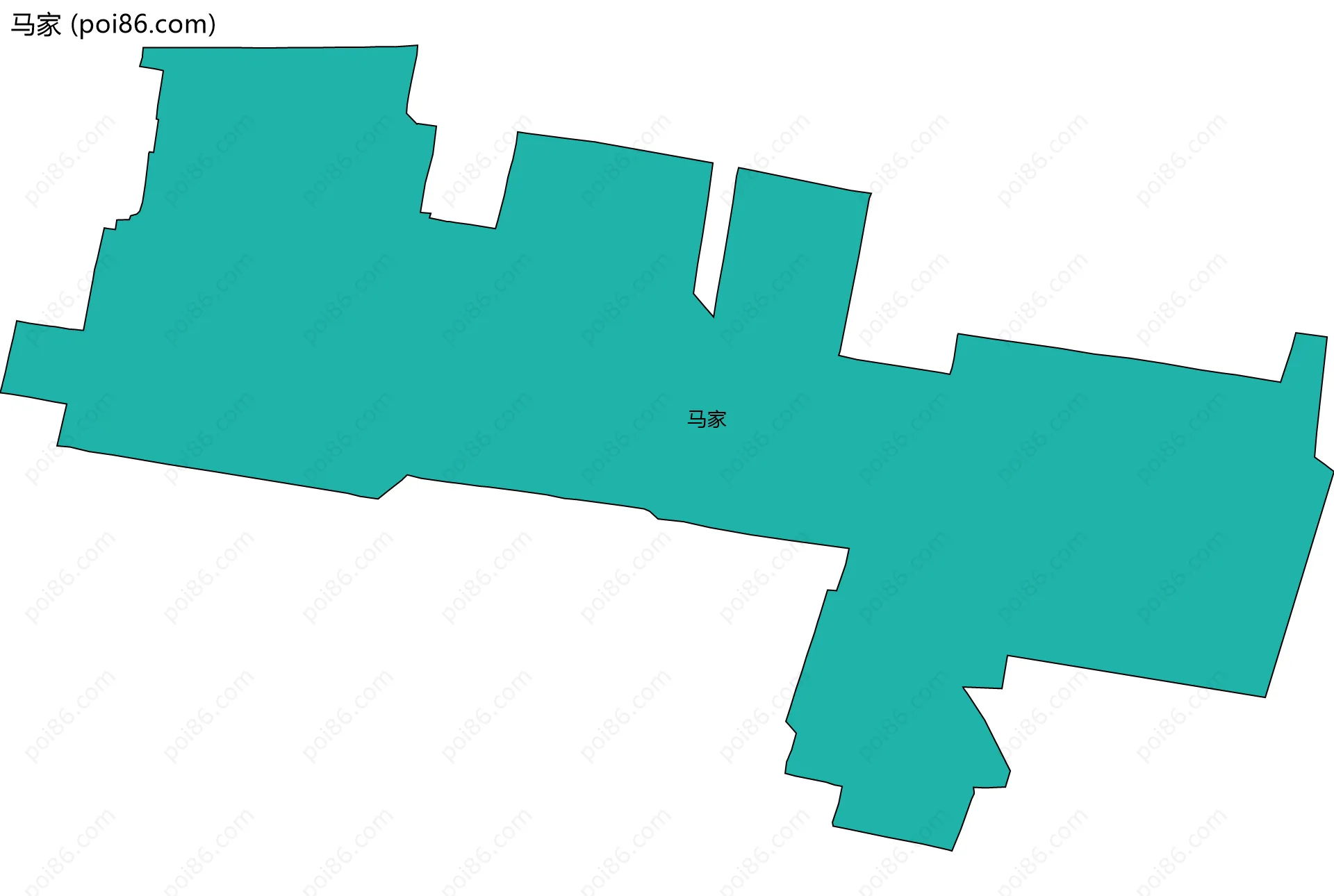 马家边界地图