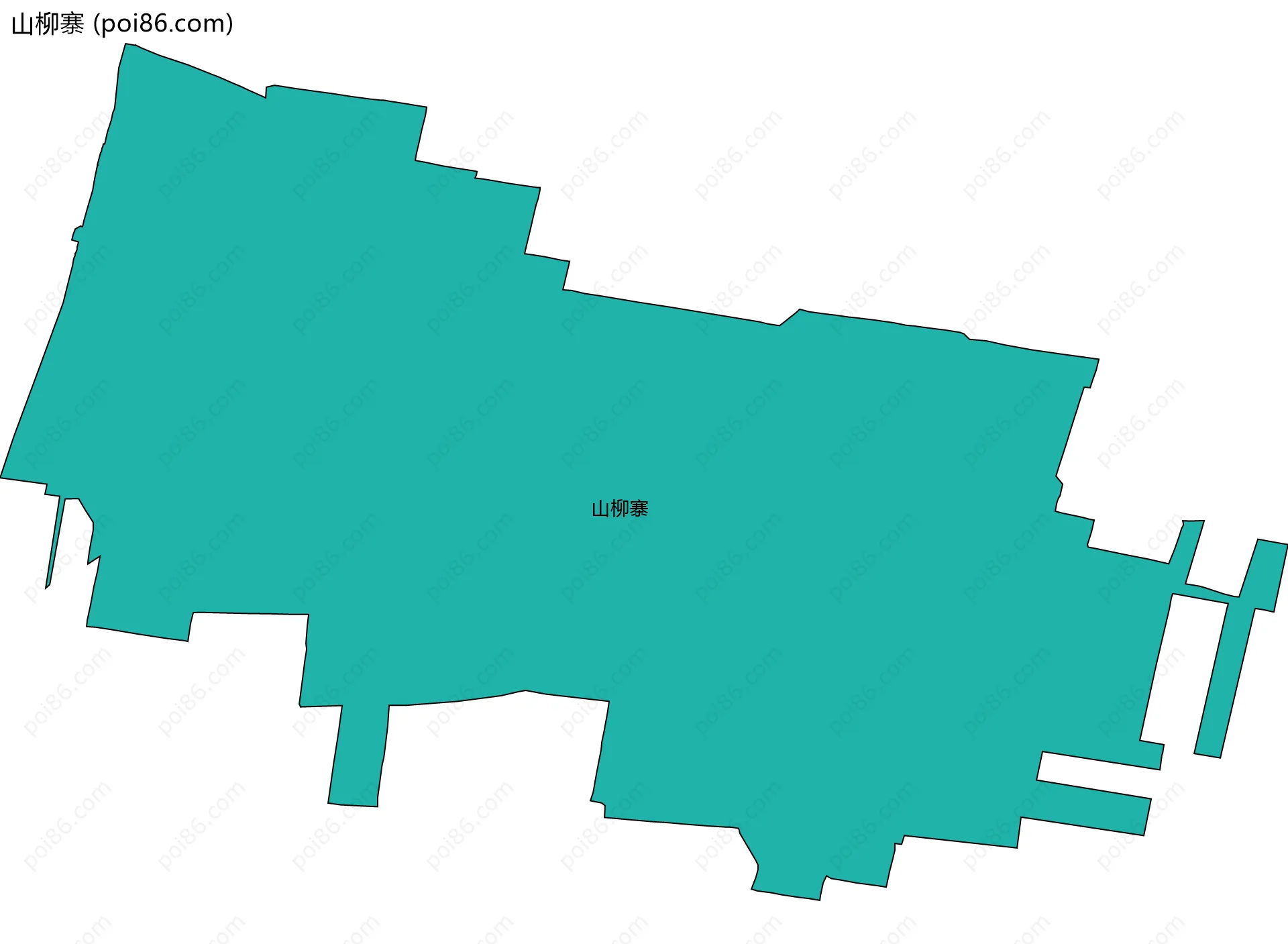 山柳寨边界地图
