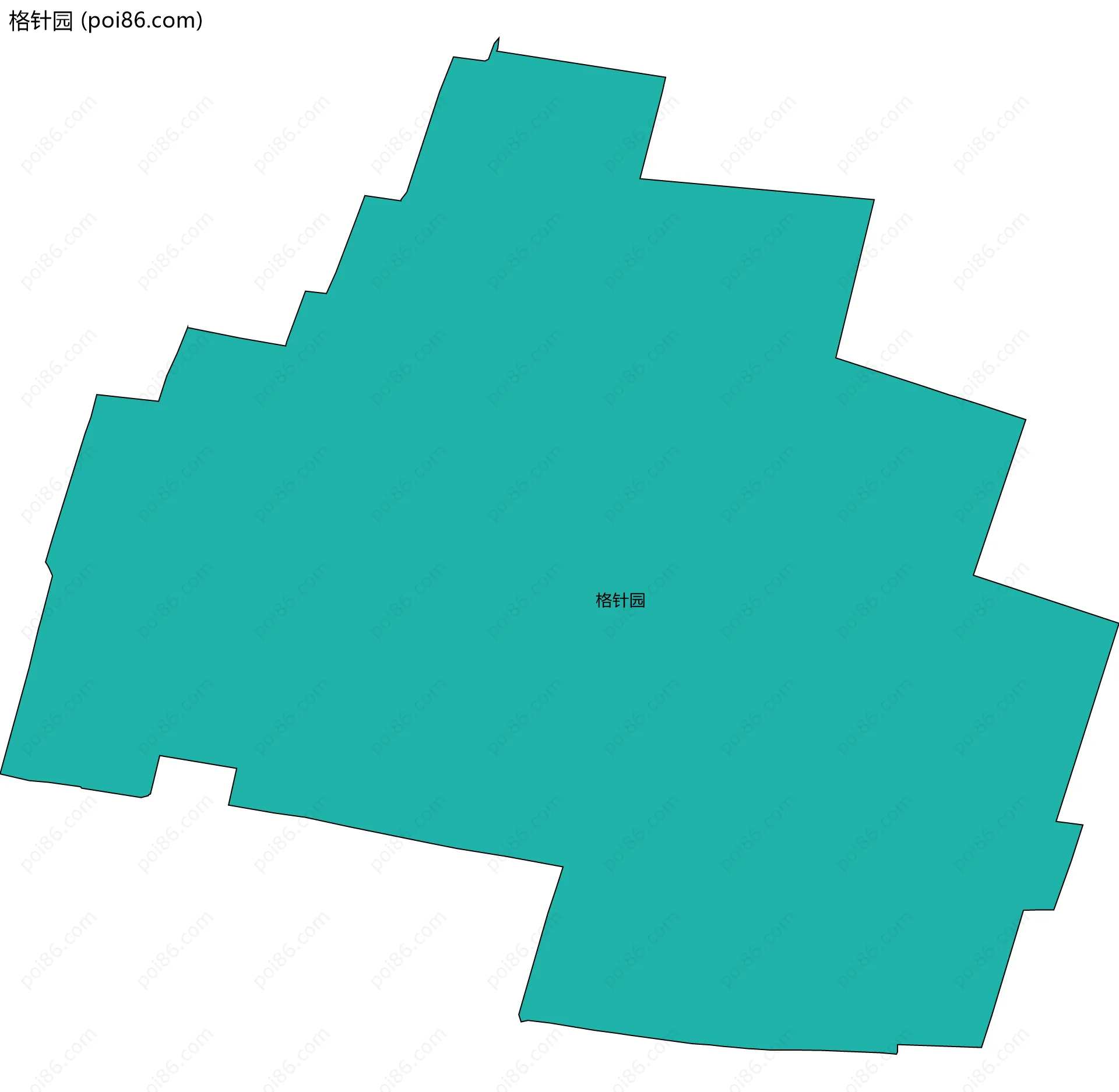 格针园边界地图