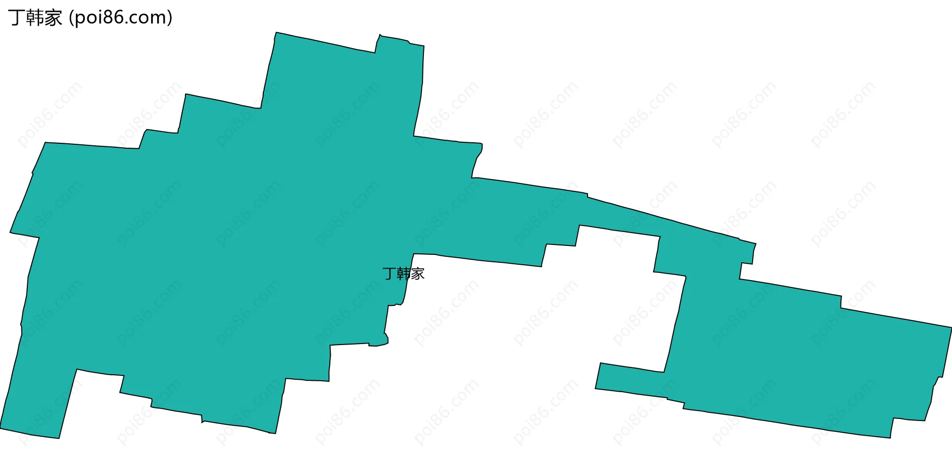 丁韩家边界地图