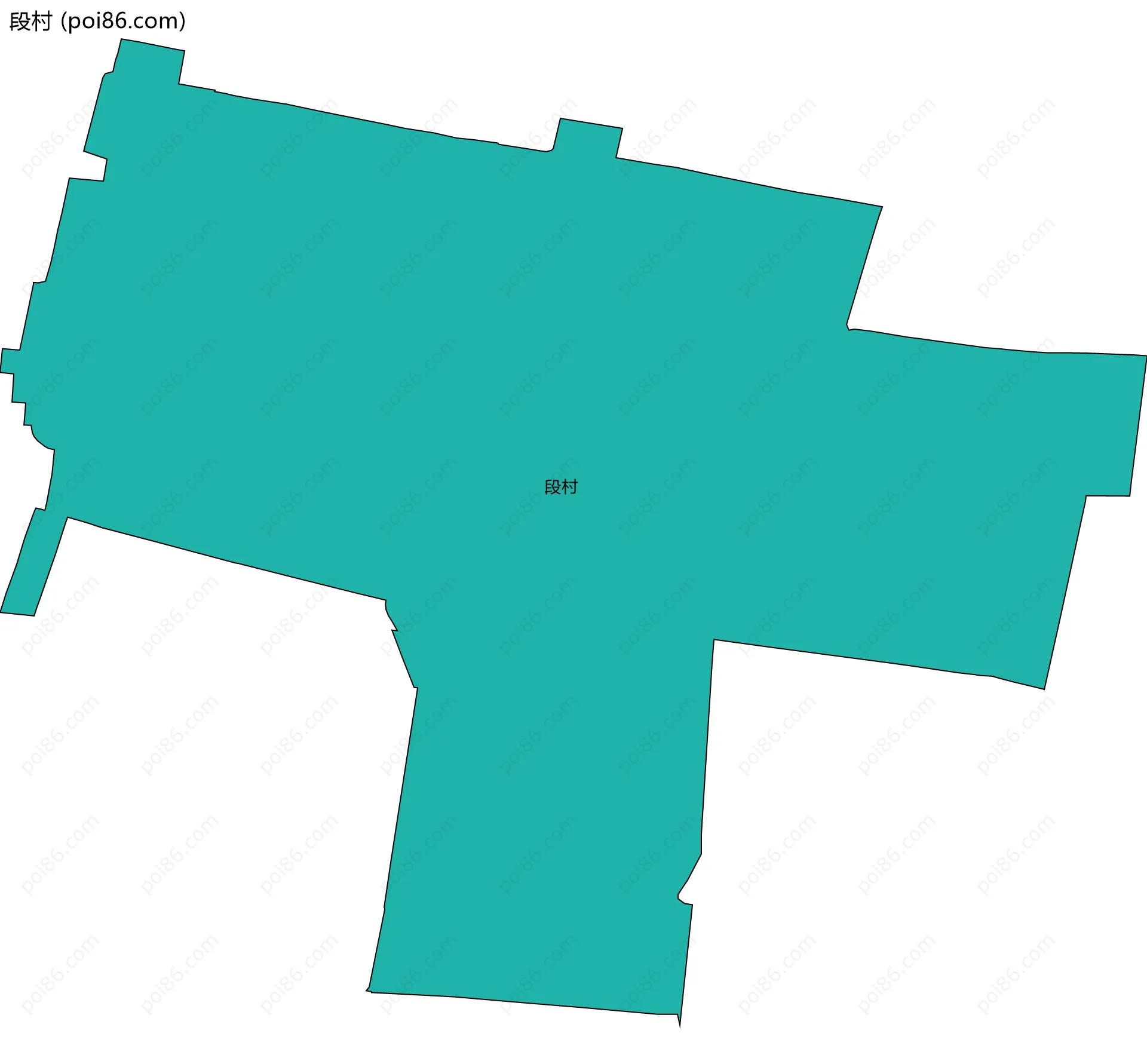 段村边界地图