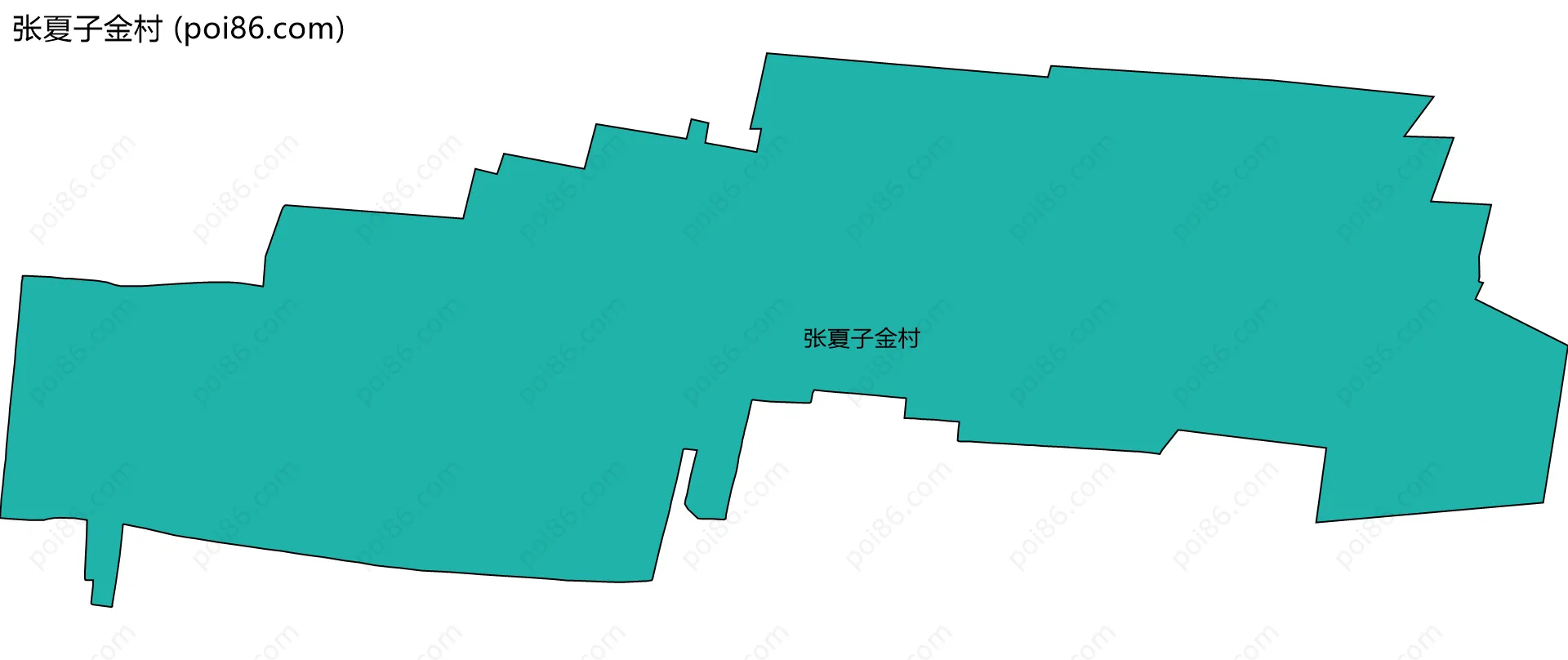 张夏子金村边界地图