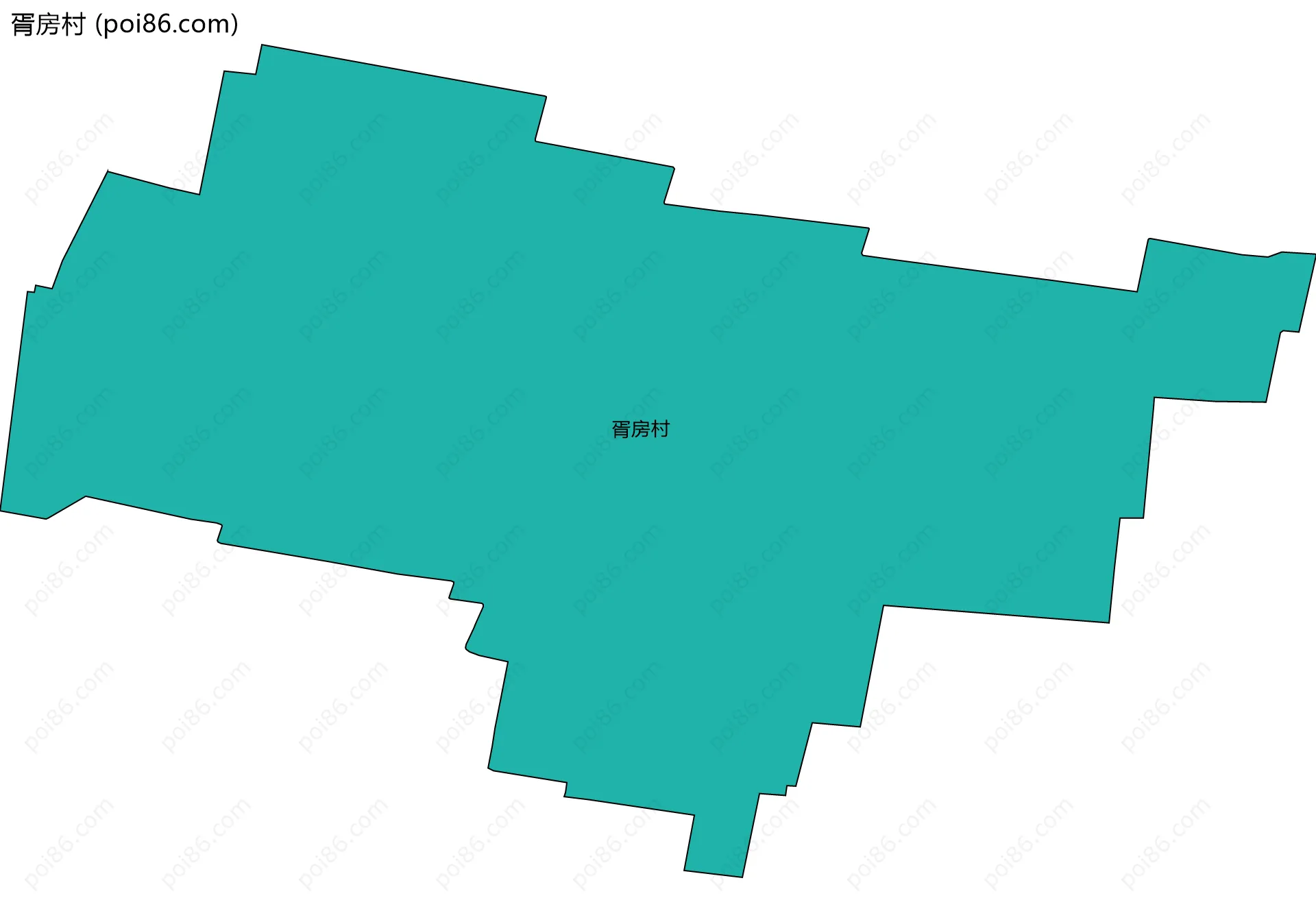胥房村边界地图
