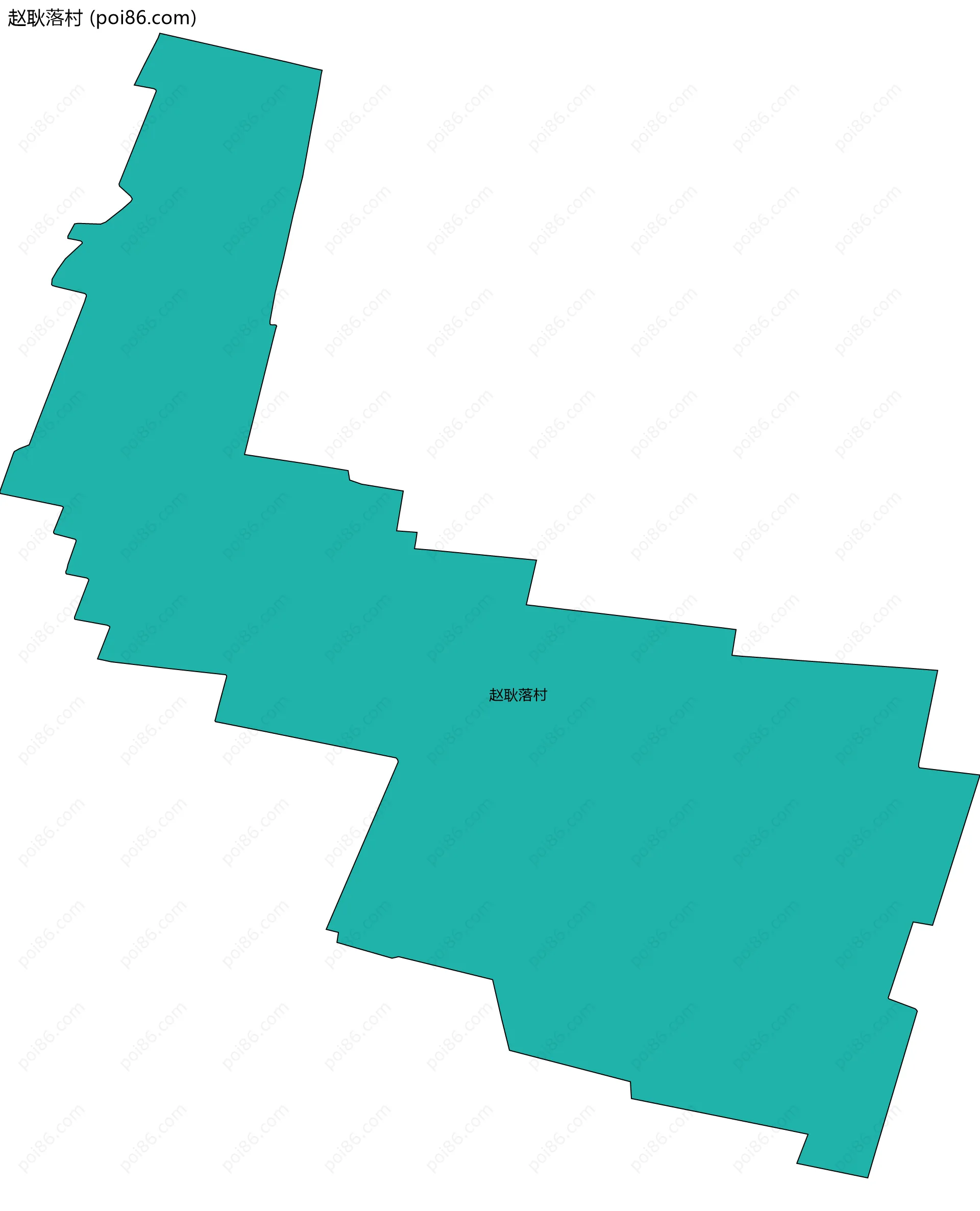 赵耿落村边界地图