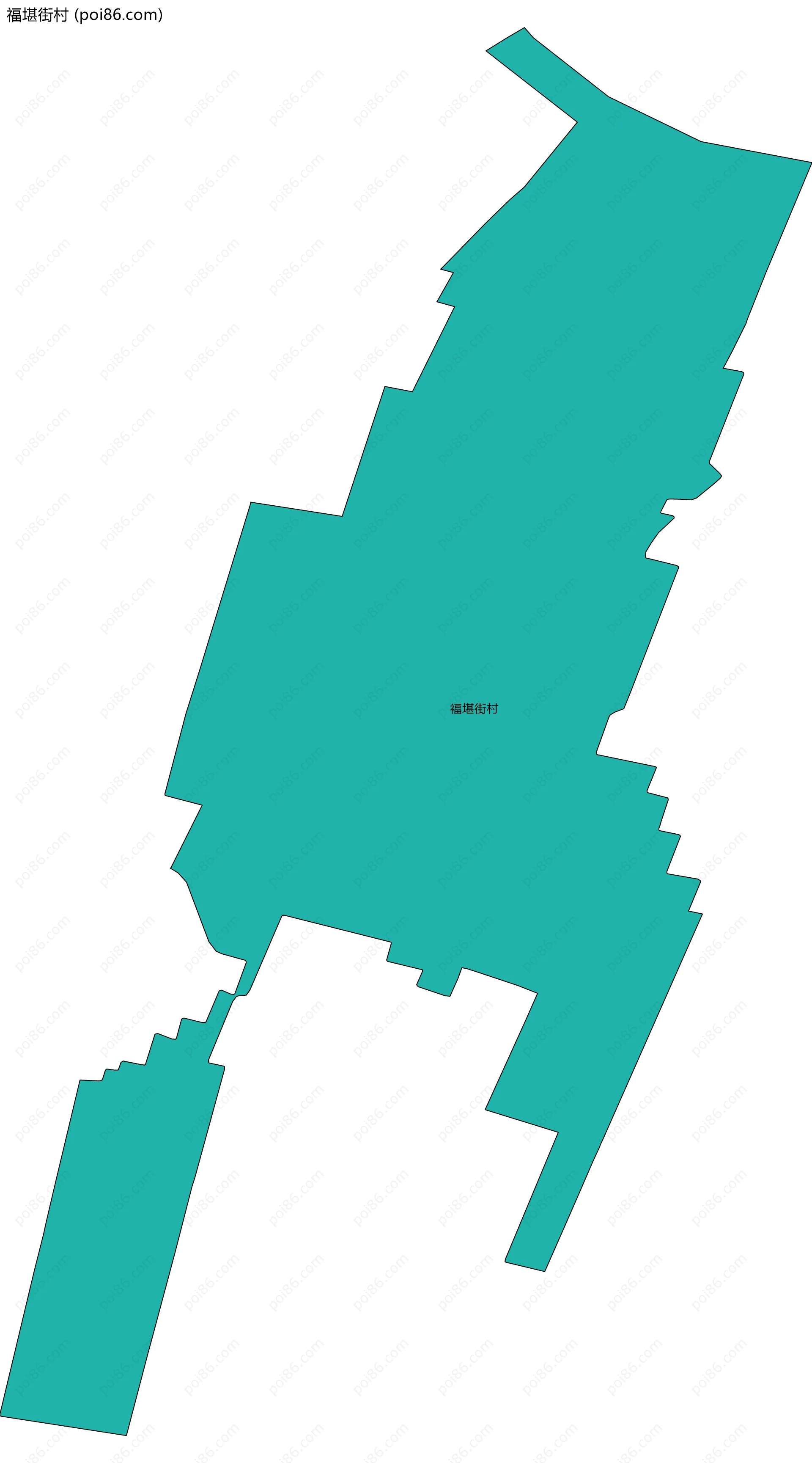 福堪街村边界地图