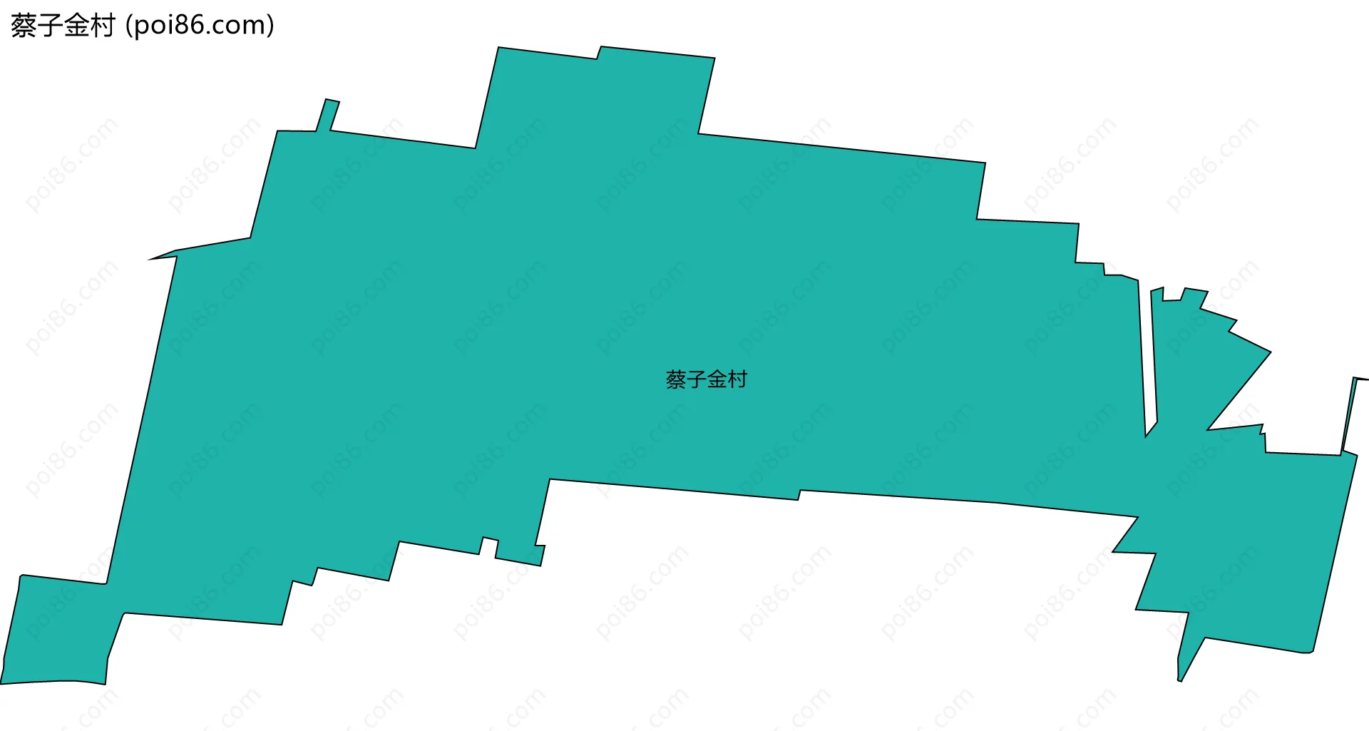 蔡子金村边界地图