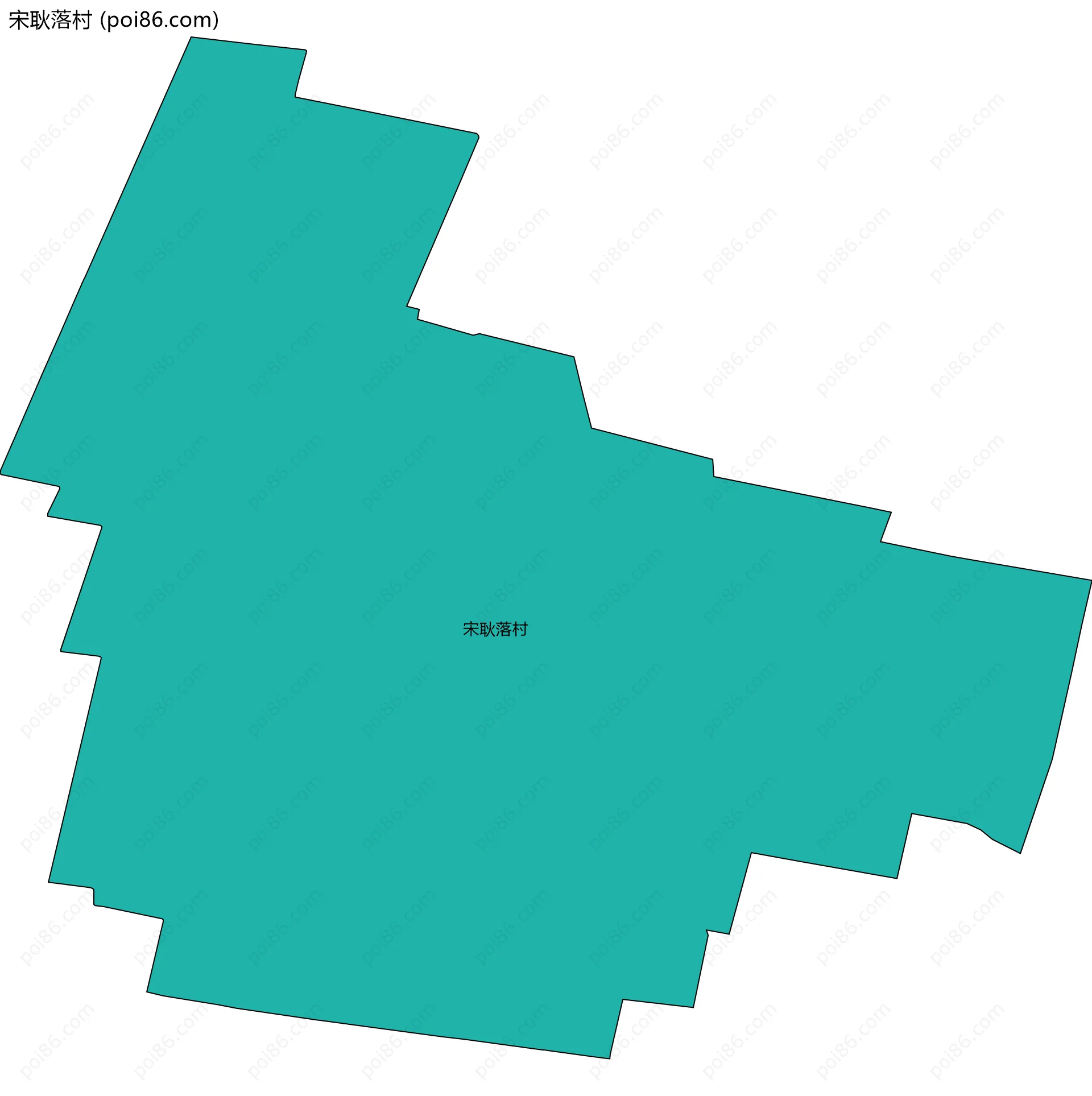 宋耿落村边界地图