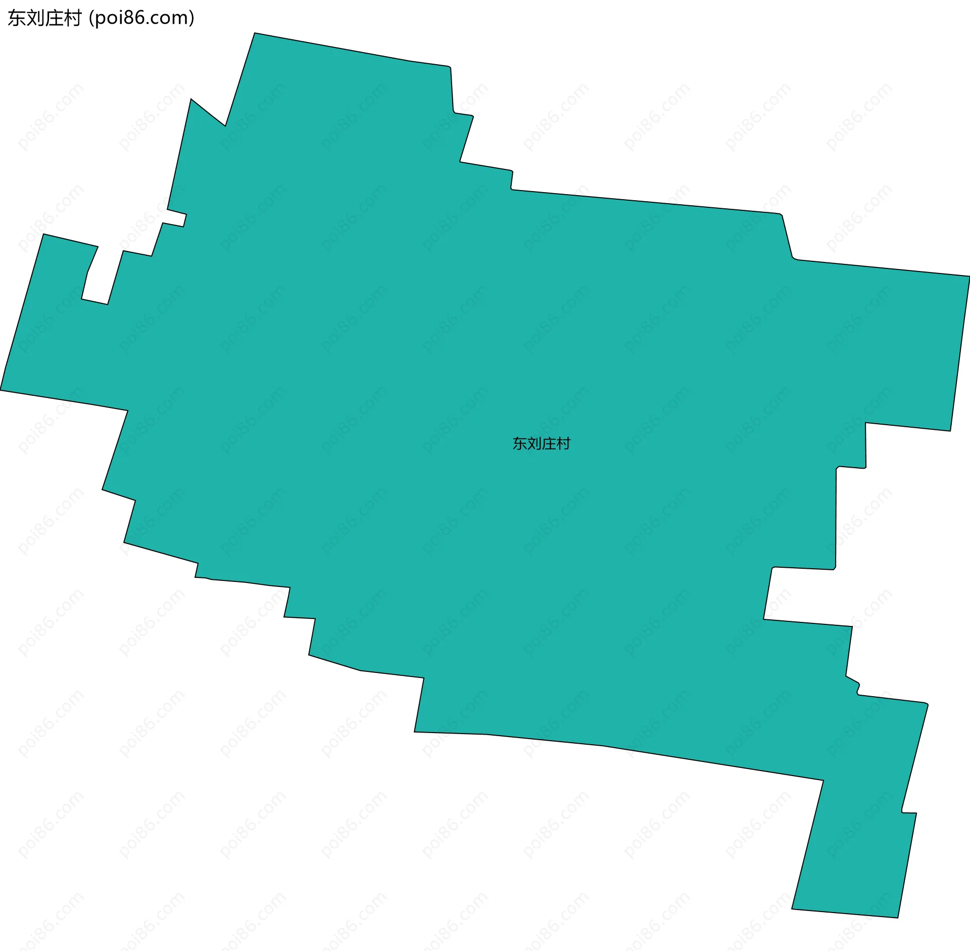 东刘庄村边界地图
