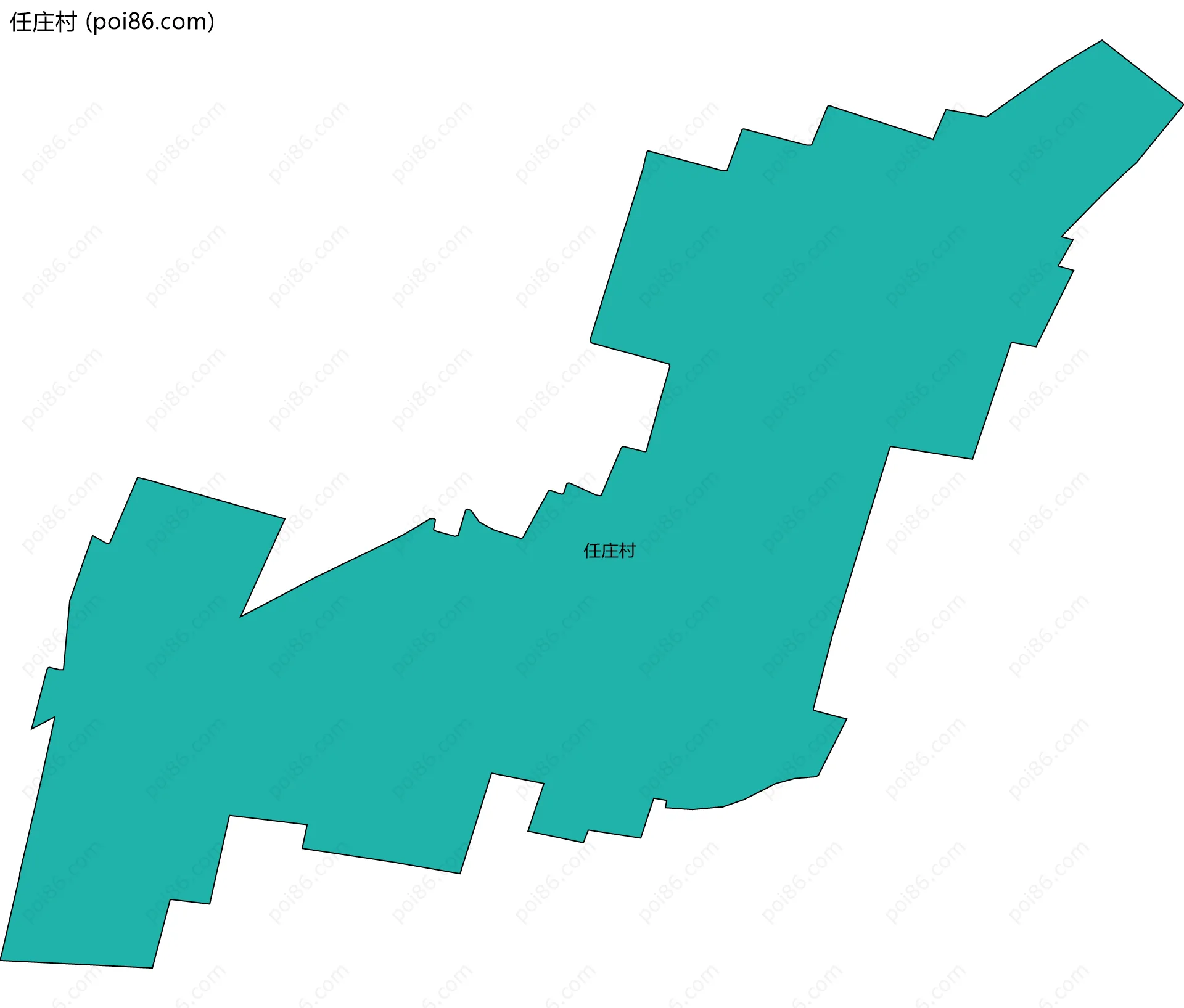任庄村边界地图