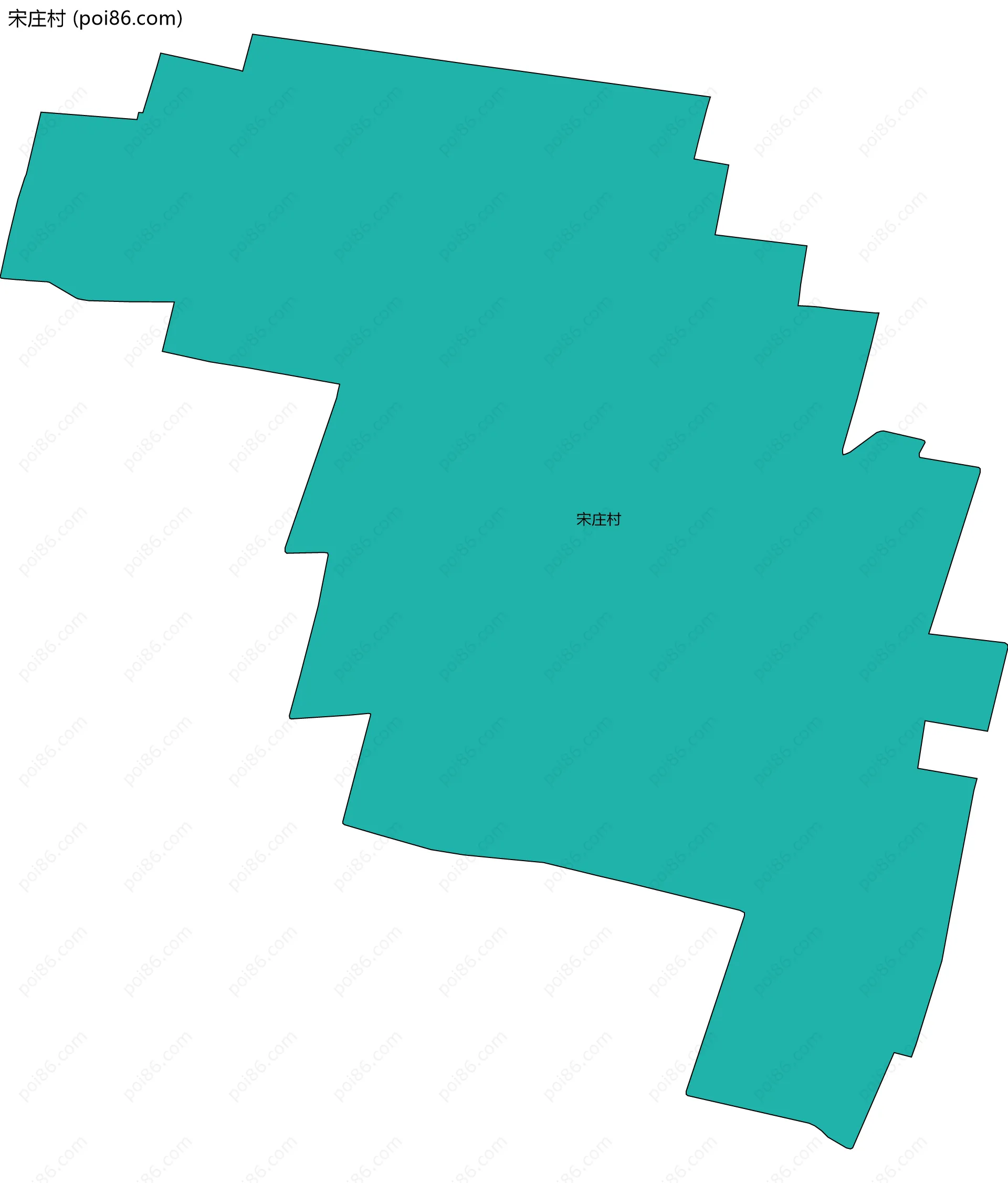 宋庄村边界地图