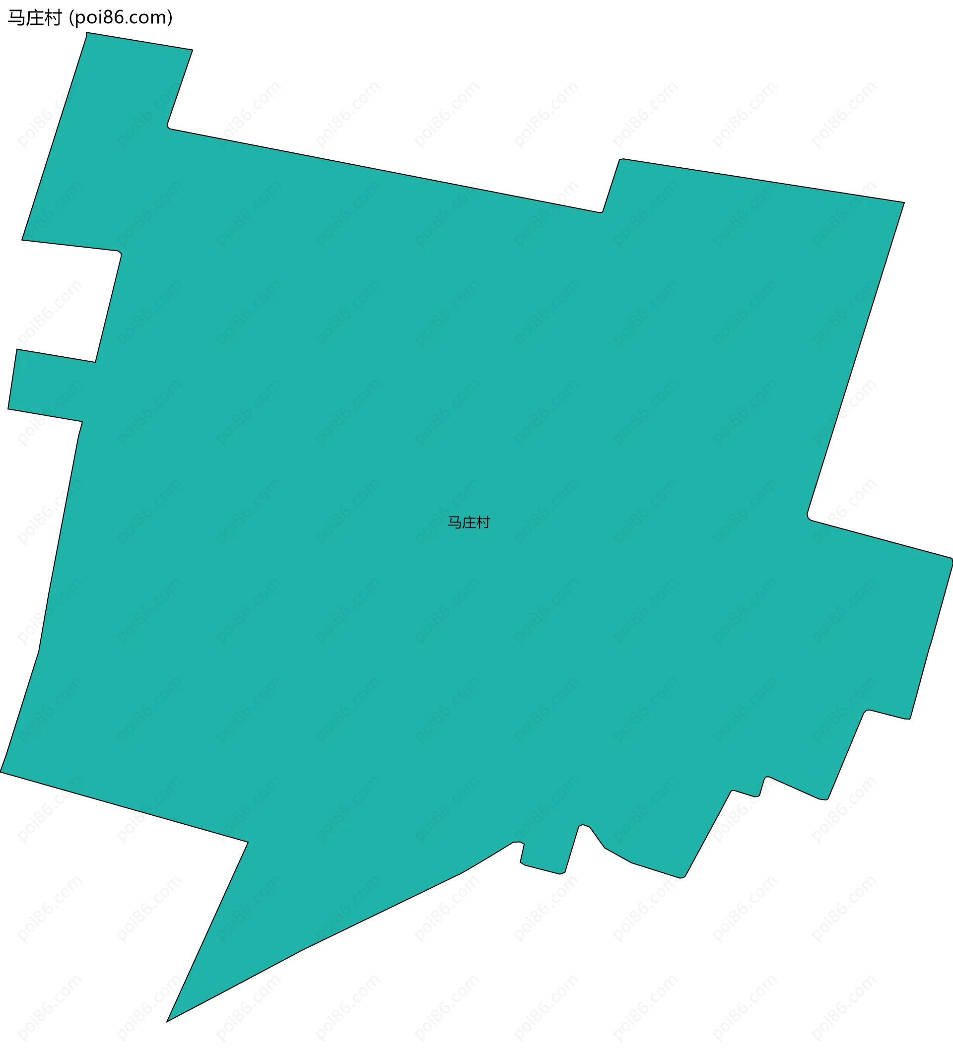 马庄村边界地图