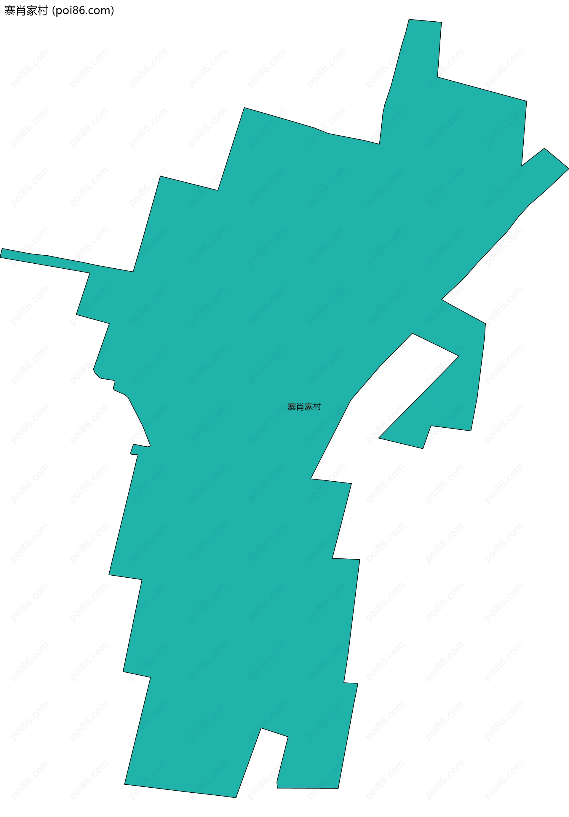 寨肖家村边界地图