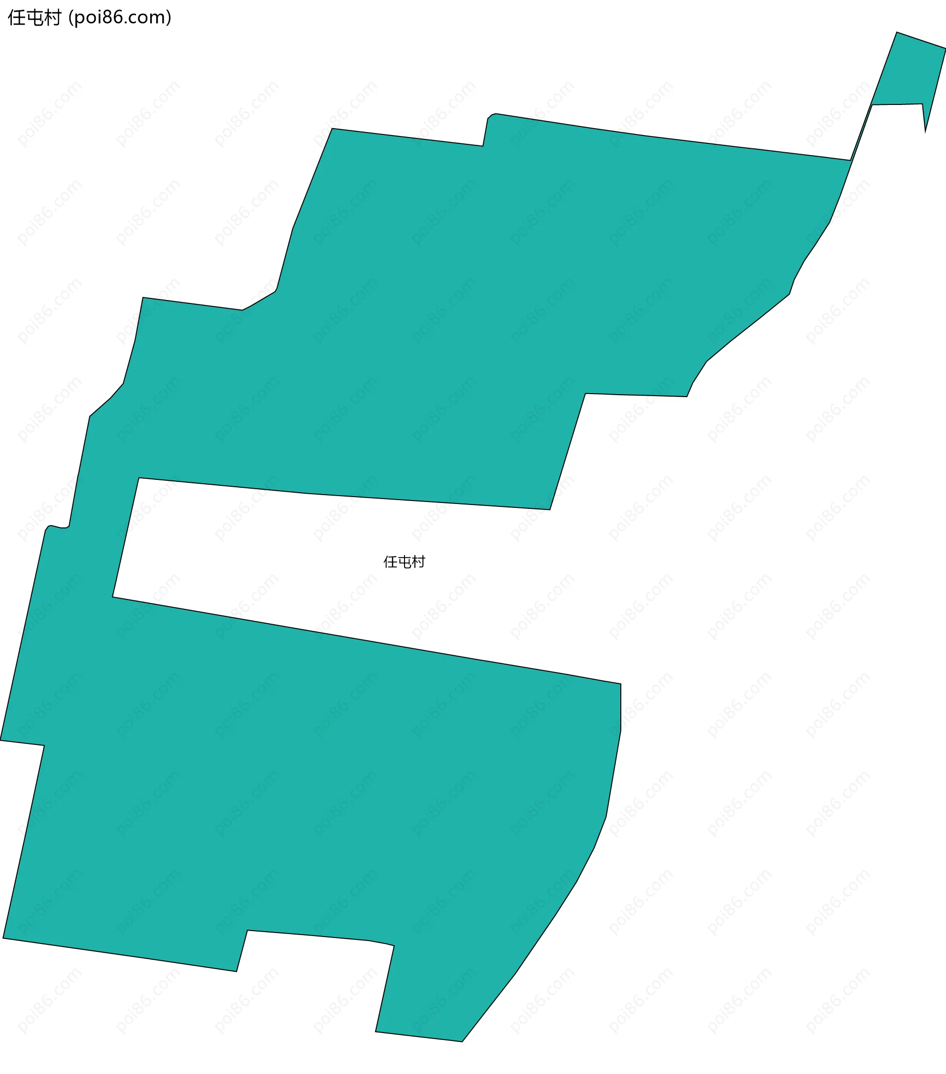 任屯村边界地图