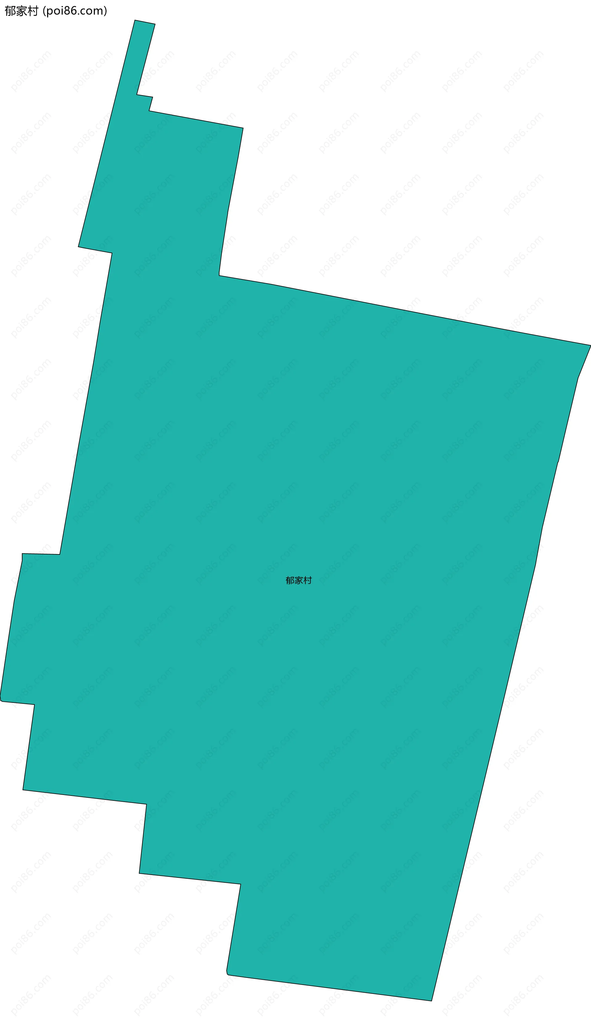 郁家村边界地图