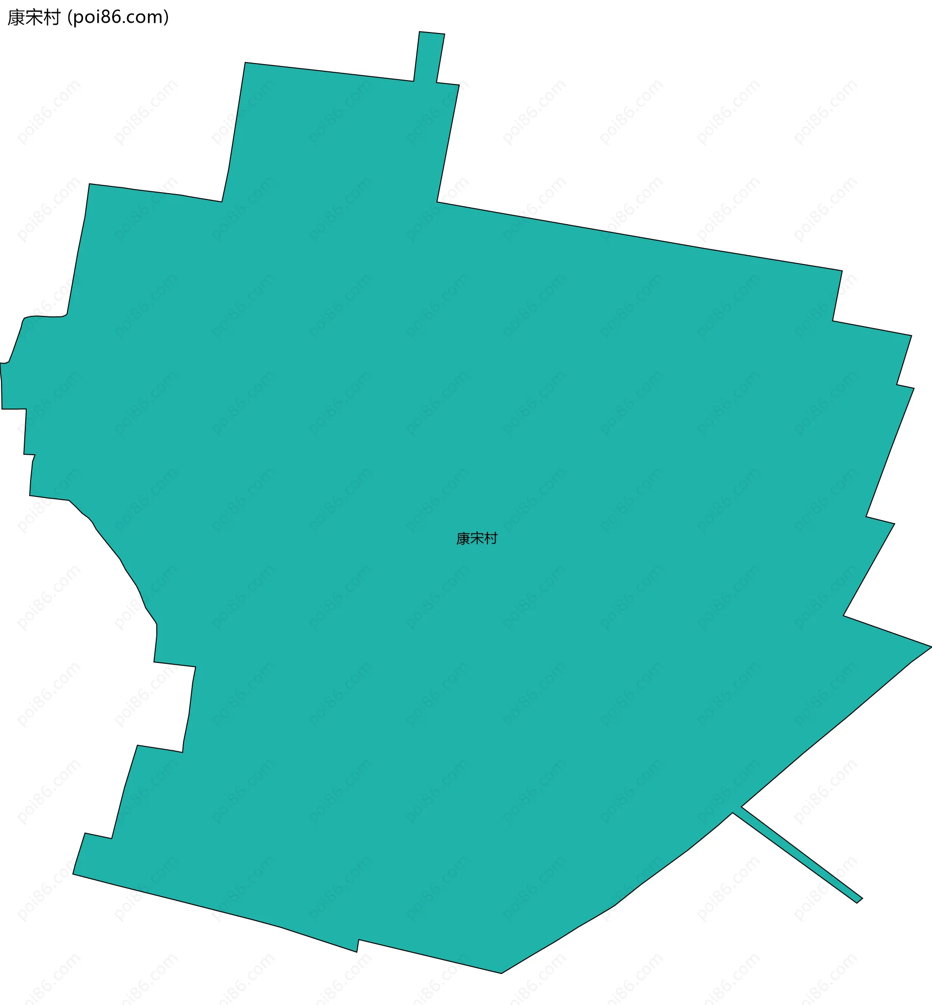 康宋村边界地图