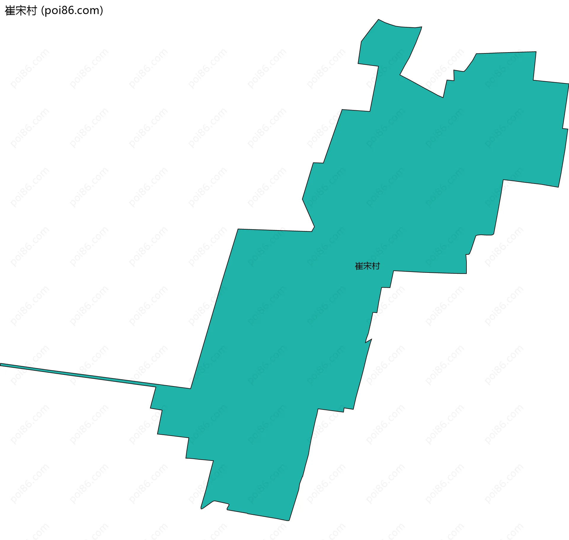 崔宋村边界地图