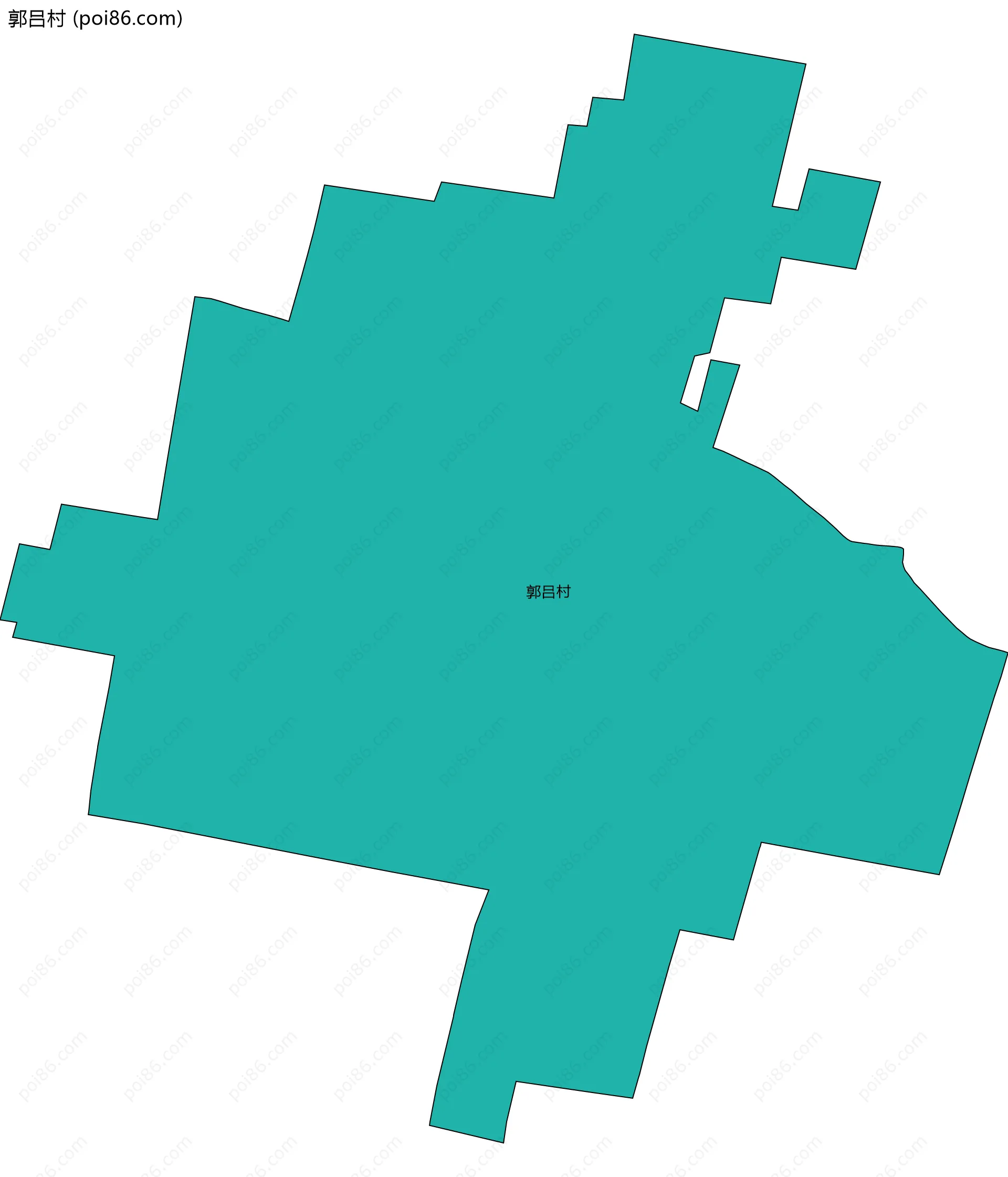 郭吕村边界地图