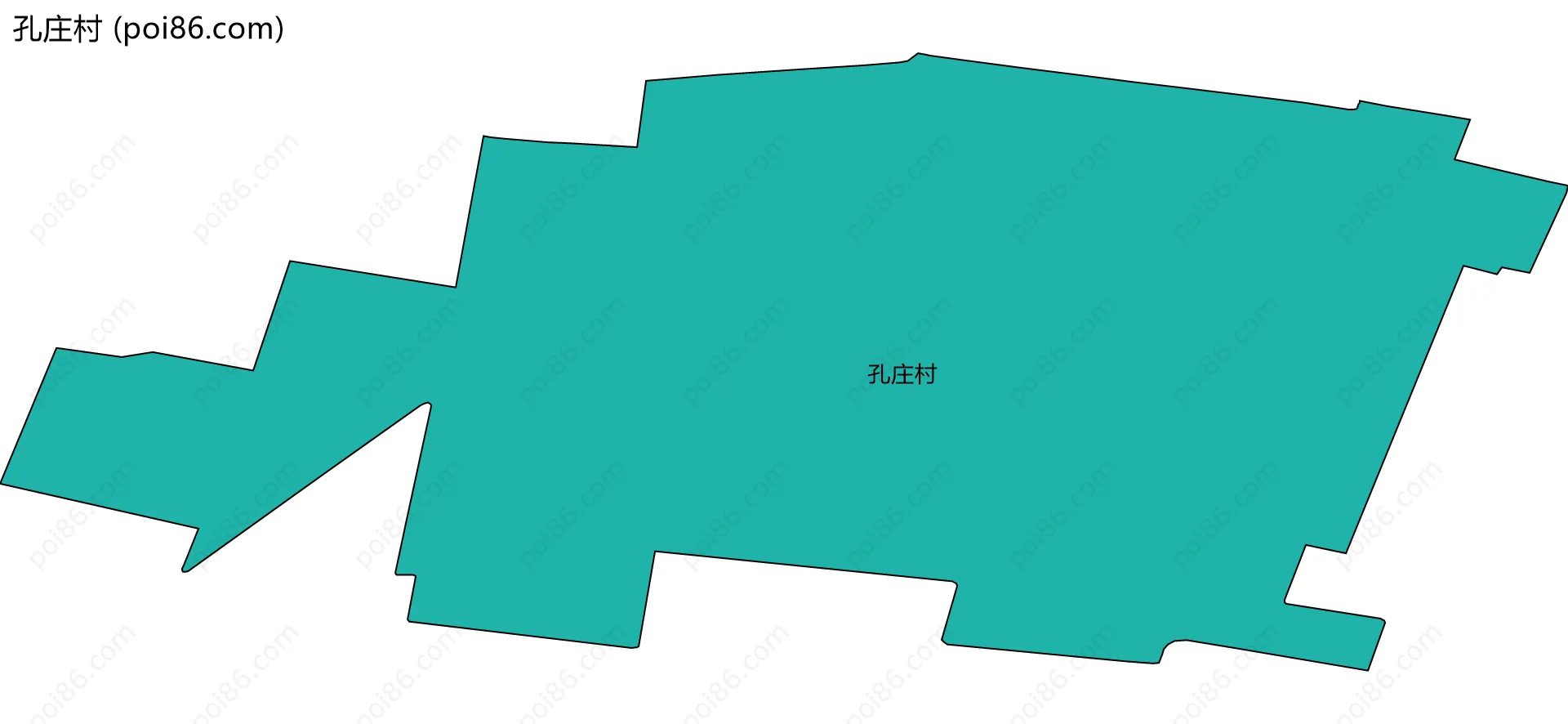 孔庄村边界地图