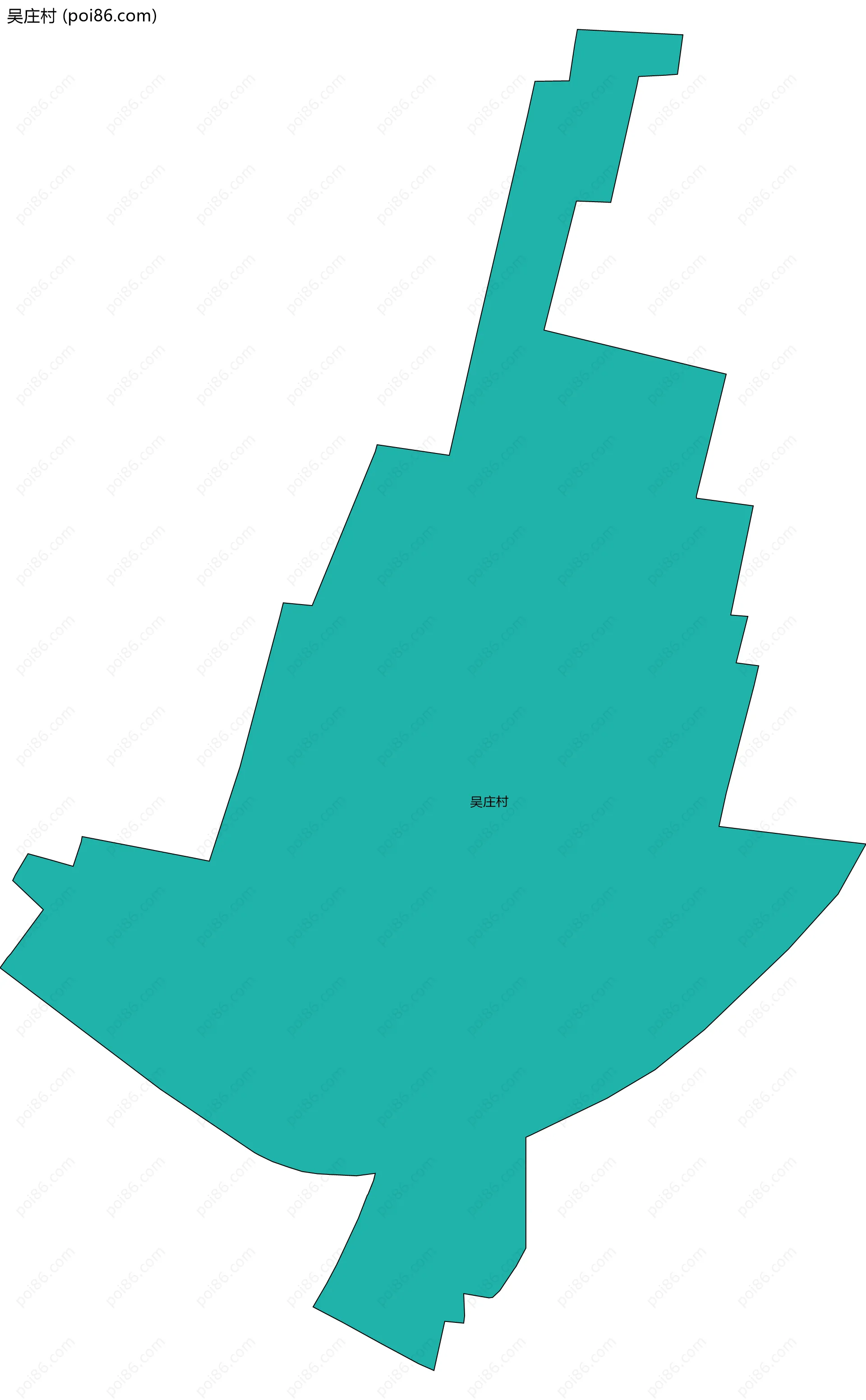 吴庄村边界地图