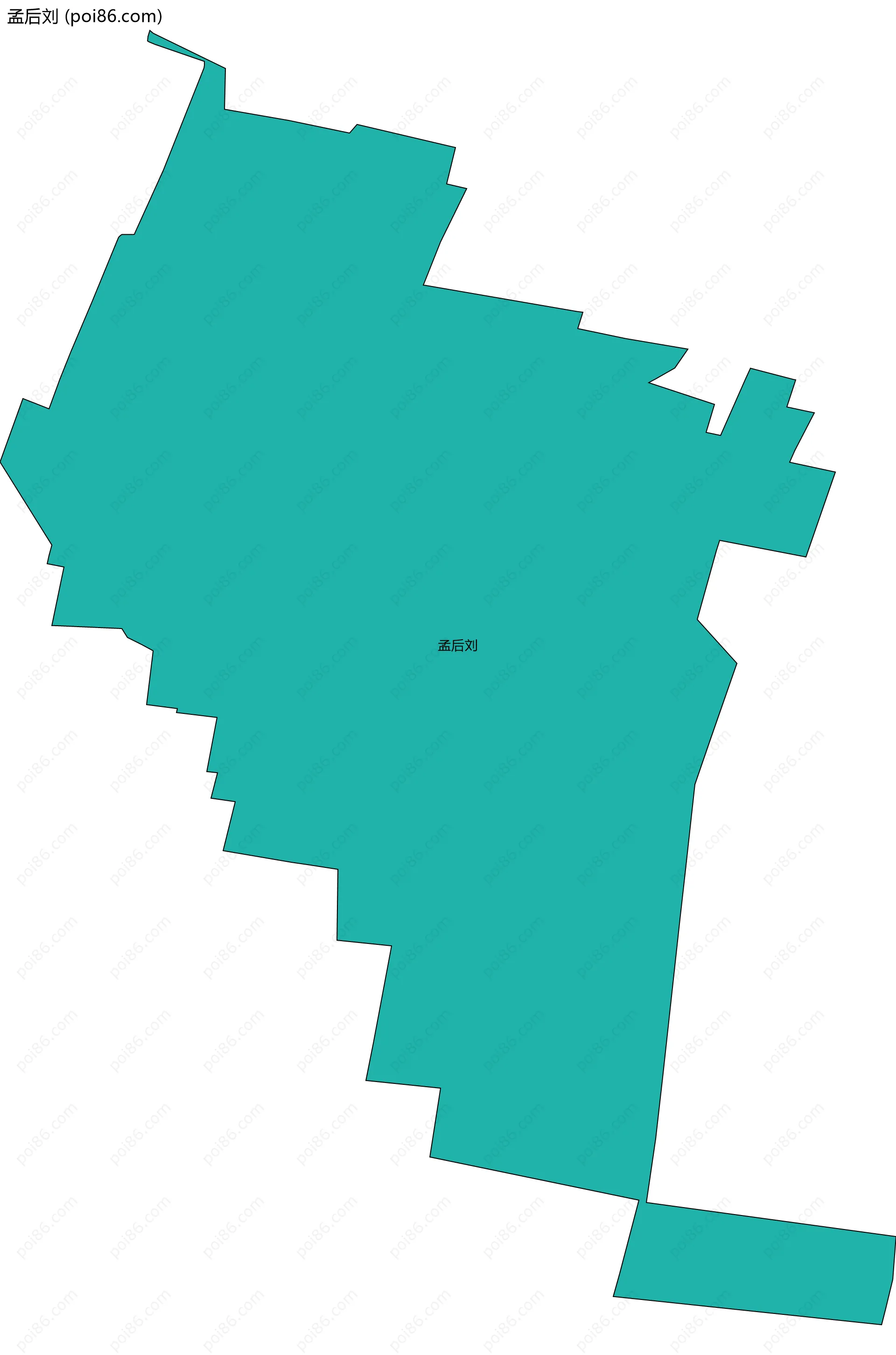 孟后刘边界地图