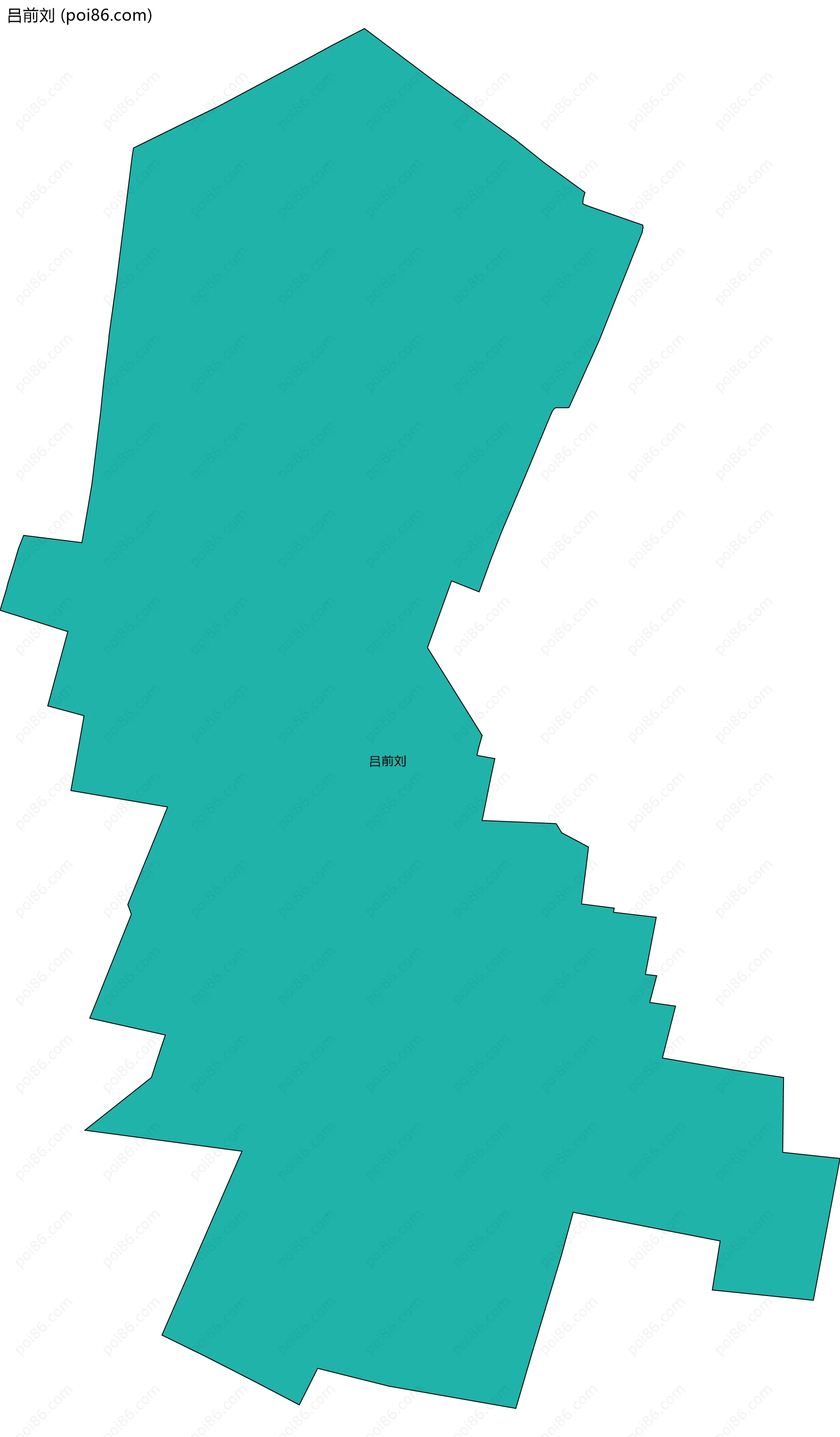 吕前刘边界地图