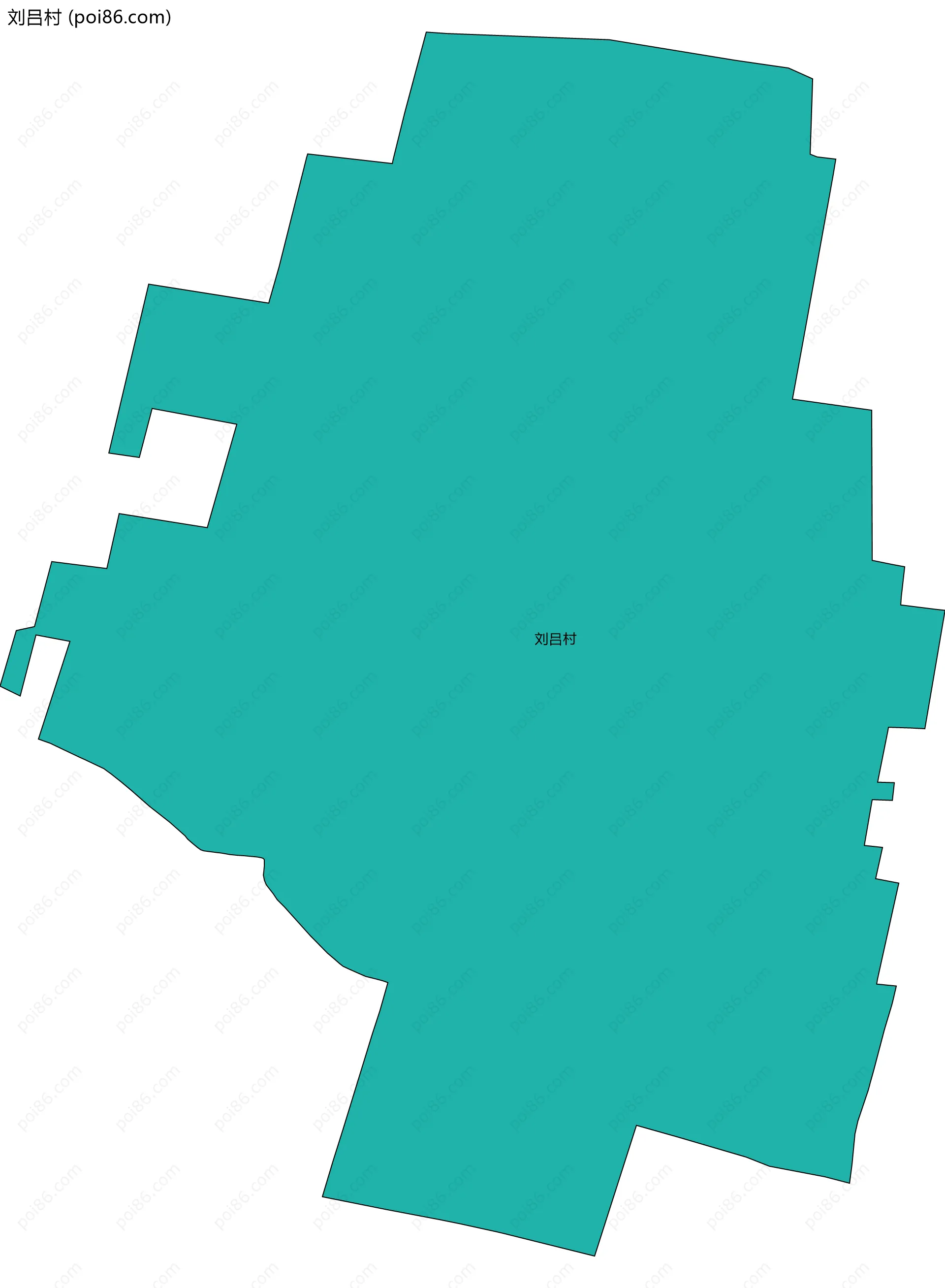 刘吕村边界地图