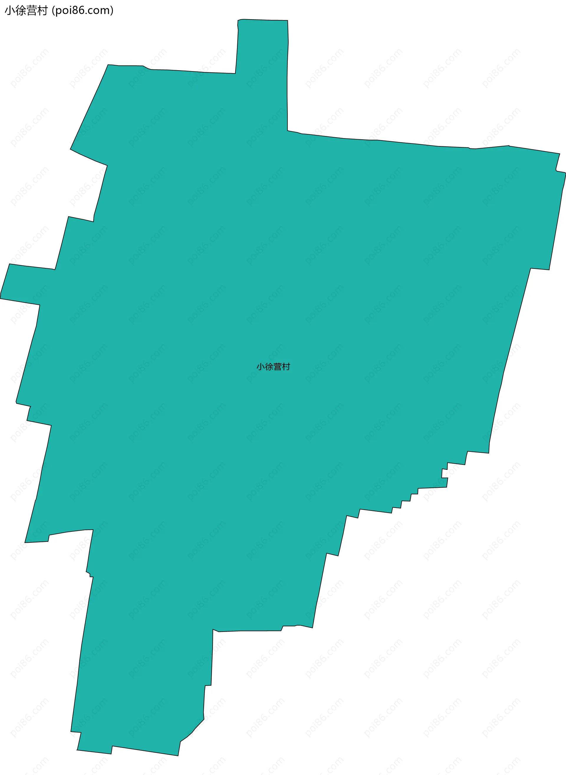 小徐营村边界地图