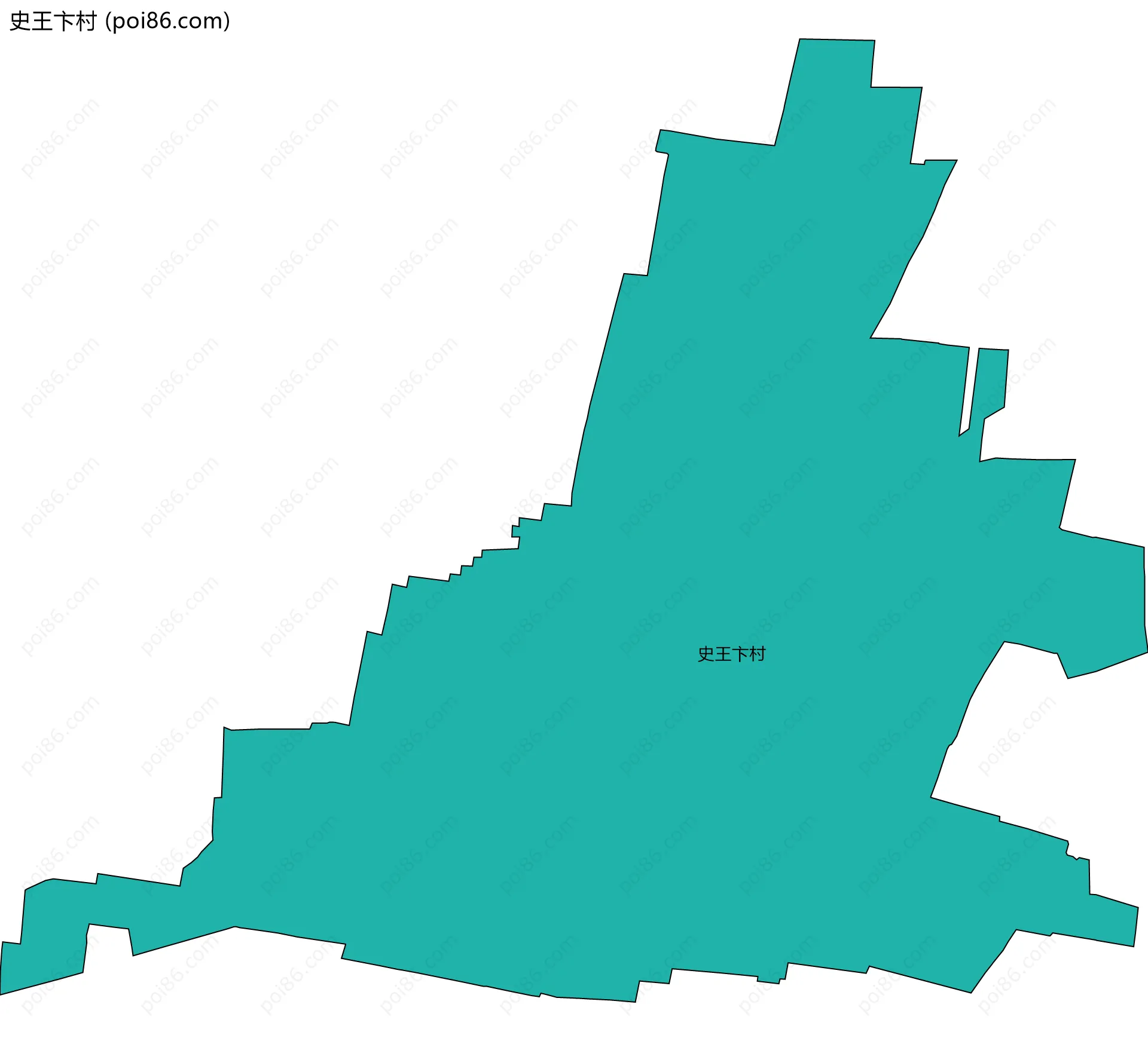 史王卞村边界地图