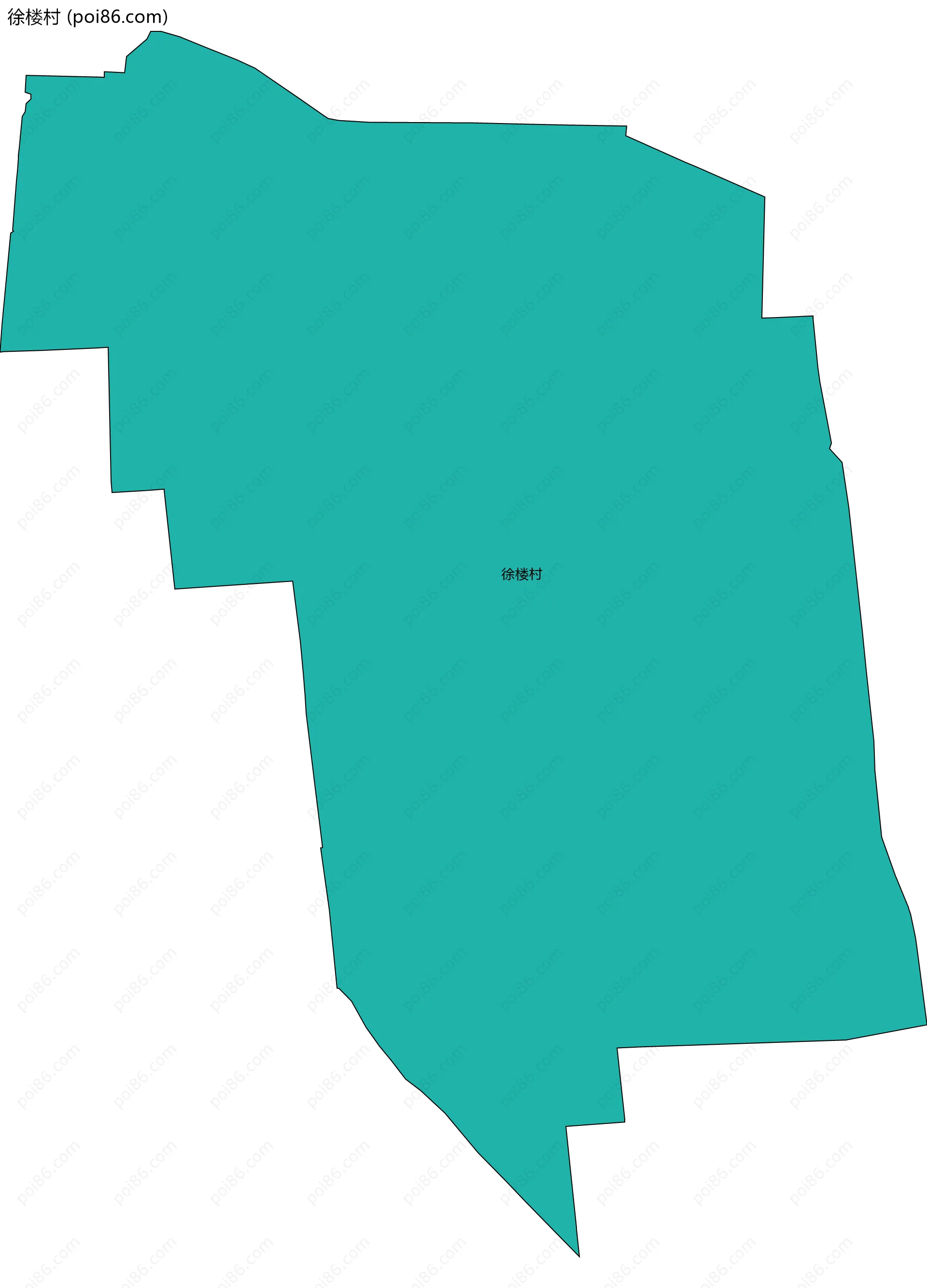 徐楼村边界地图