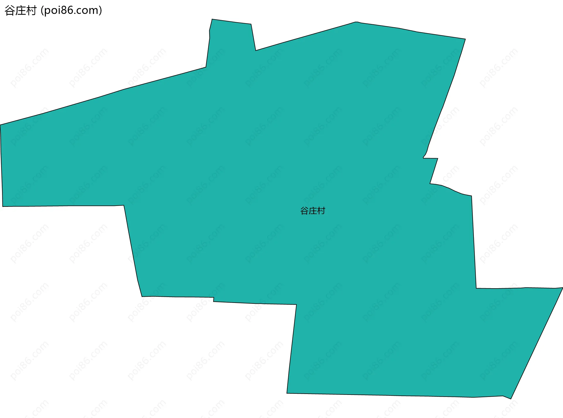 谷庄村边界地图