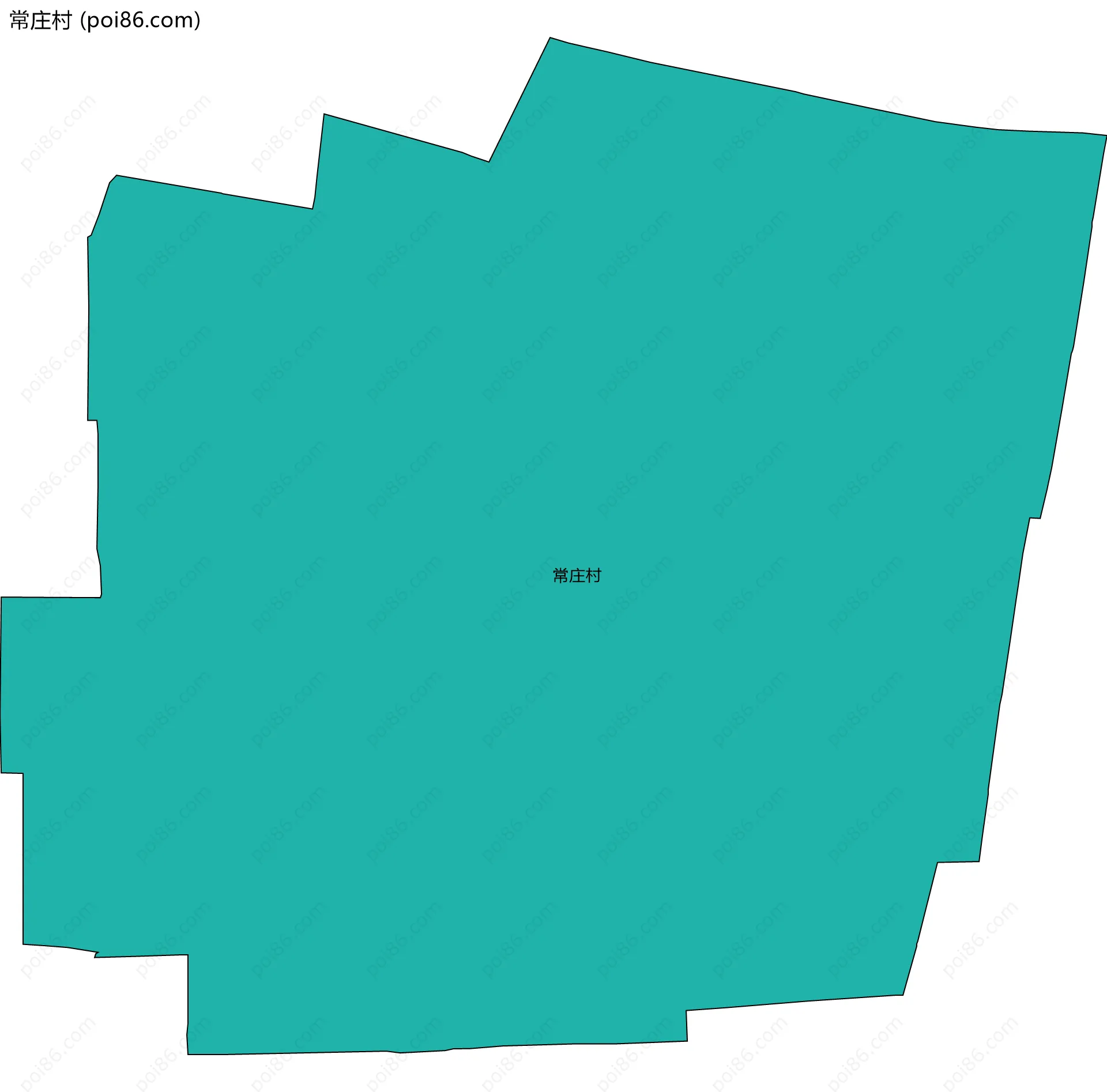 常庄村边界地图