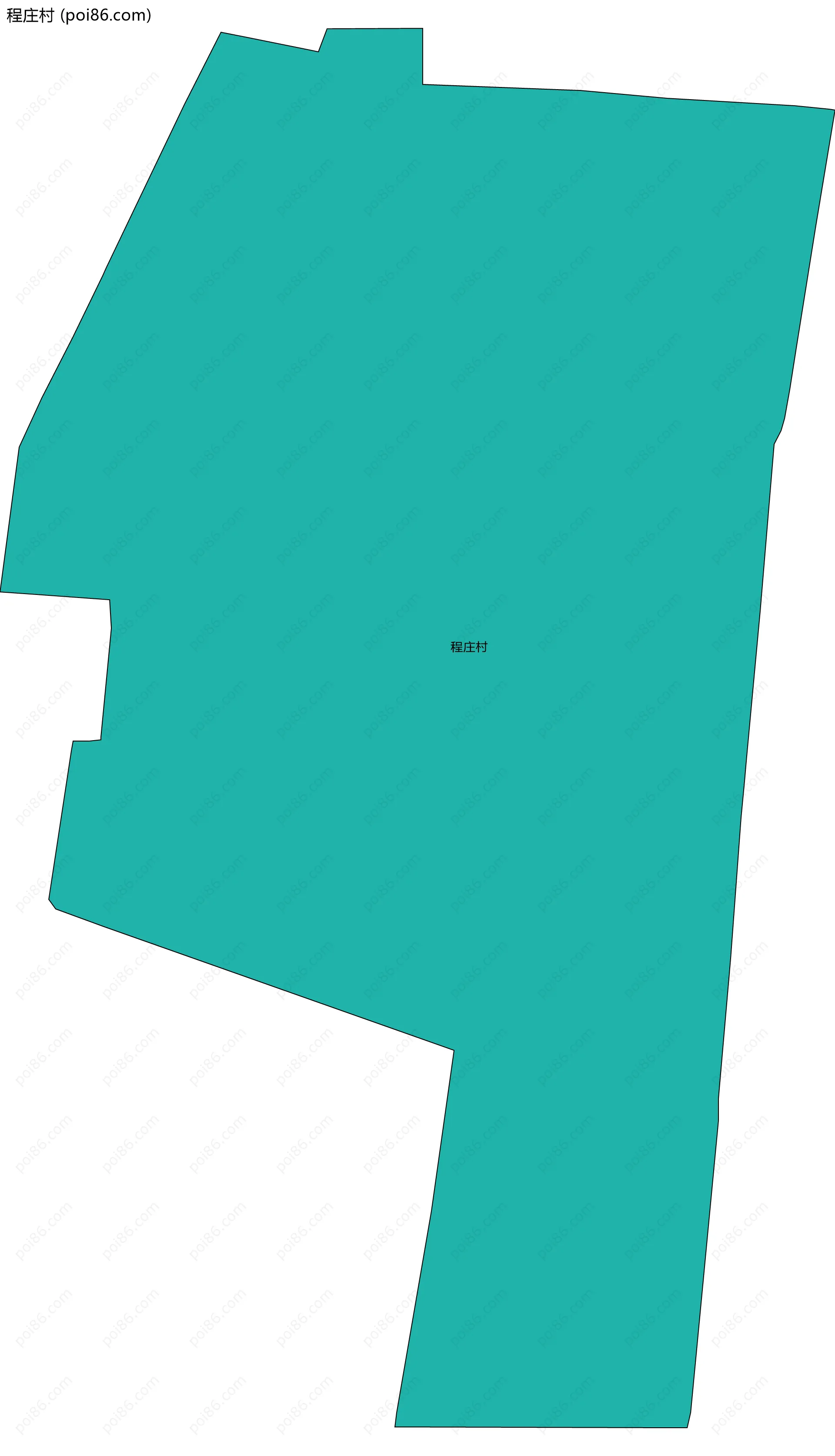 程庄村边界地图