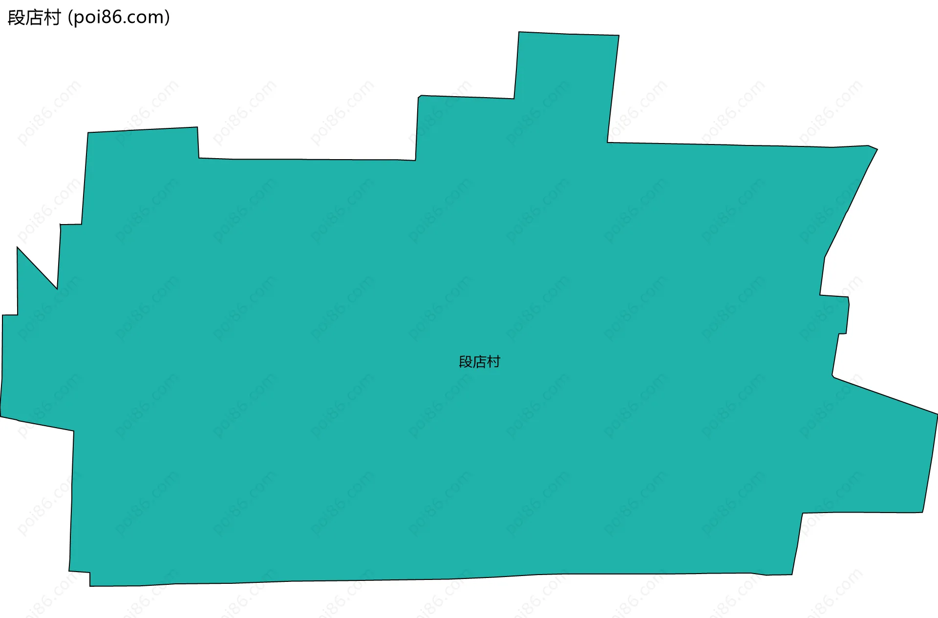 段店村边界地图