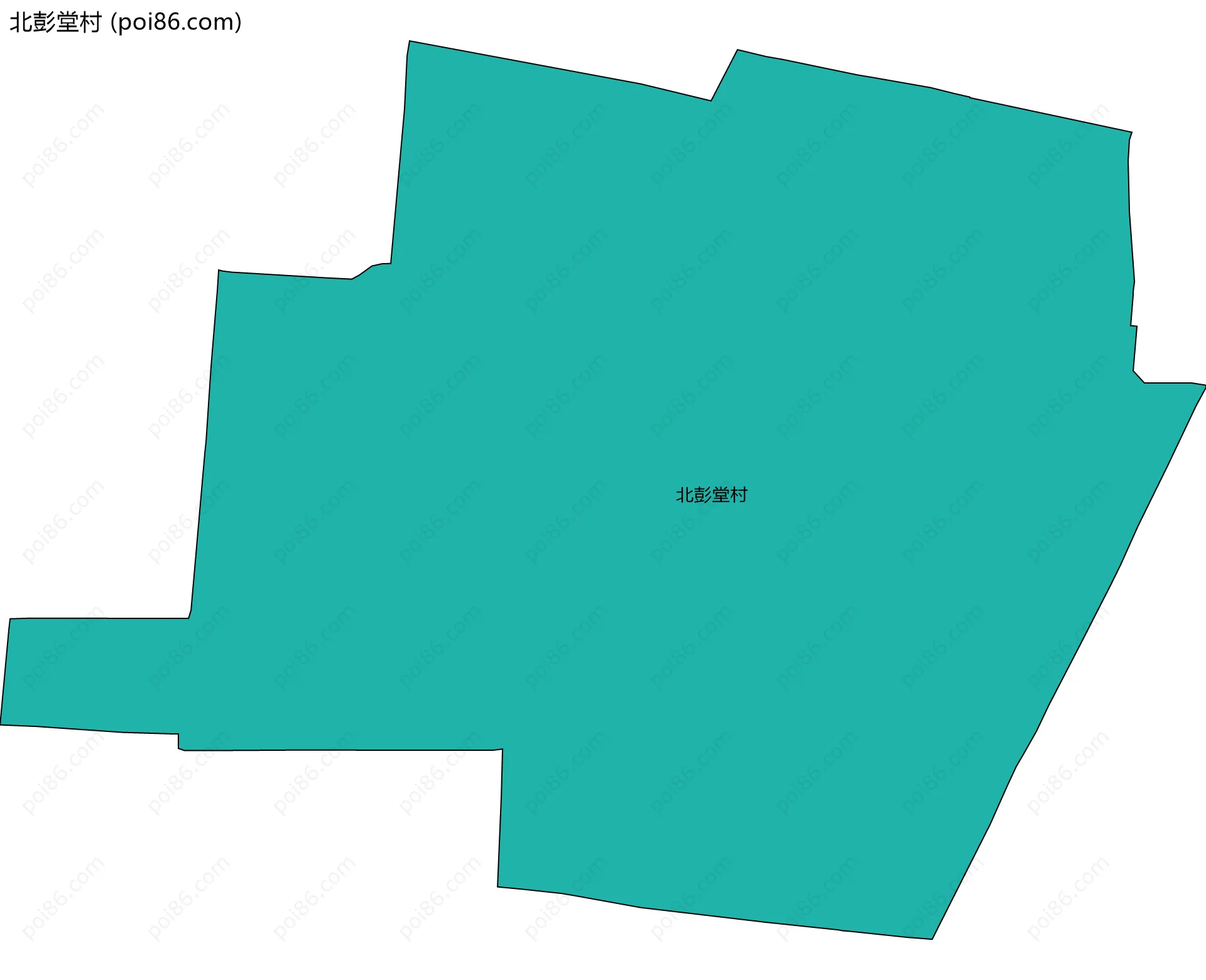 北彭堂村边界地图